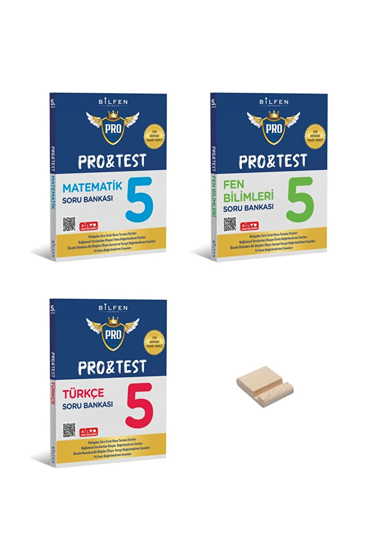 5. Sınıf ProTest Serisi Matematik Fen Bilimleri ve Türkçe 3lü Set Soru Bankası