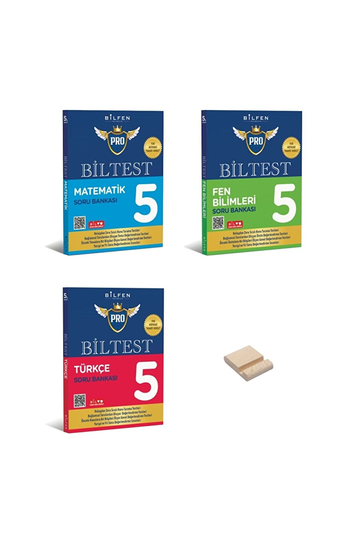 5. Sınıf BİLTEST Serisi Matematik Fen Bilimleri ve Türkçe 3lü Set Soru Bankası