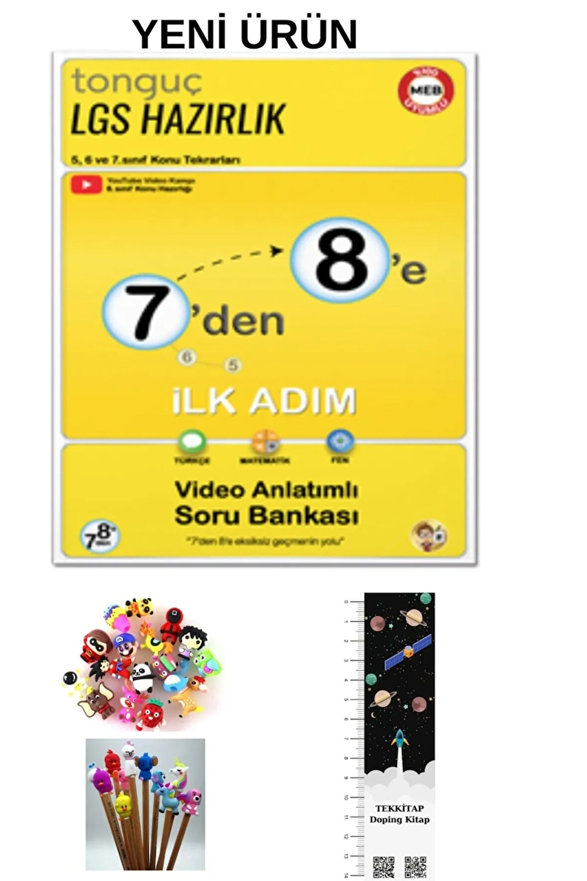 Tonguç 7'den 8'e LGS Hazırlık İlk Adım Kitabı 2025-2026 Müfredat(UZAY A. + Kalem B.) yeni ürün