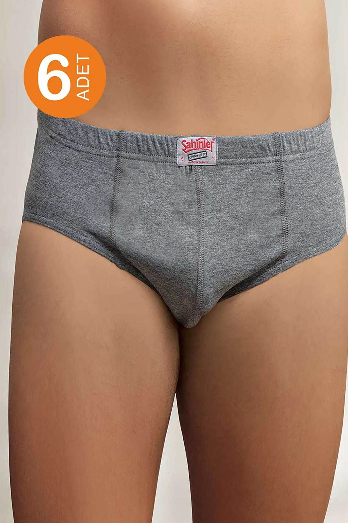 Erkek Gri 6'lı Paket Külot ME009-GR