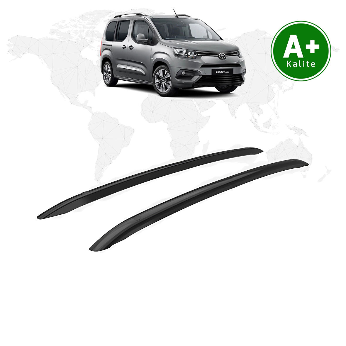 Toyota Proace City OEM Tip Tavan Çıtası Kısa Şasi 2019 Model Ve Sonrası