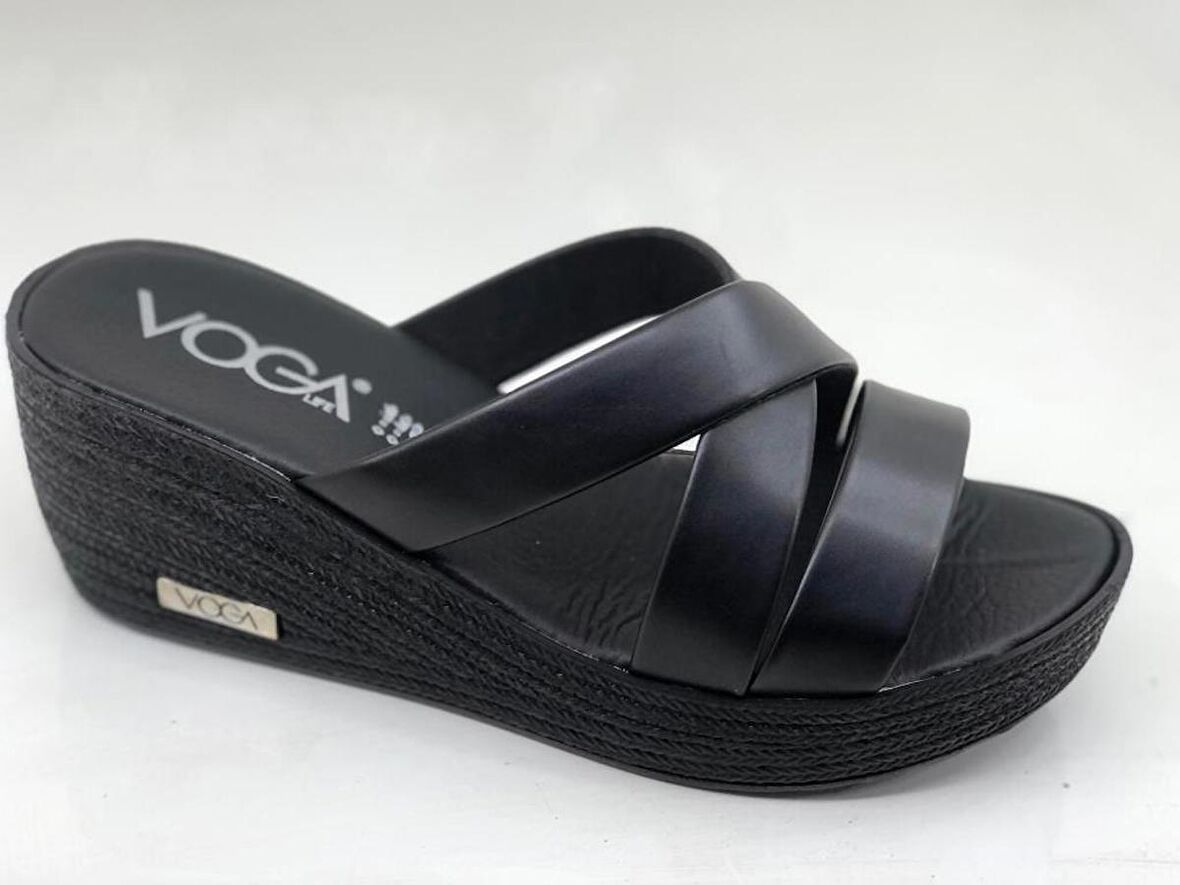 VOGA 2003 SİYAH DOLGU TABAN COMFORT CASUAL Kadın TERLİK