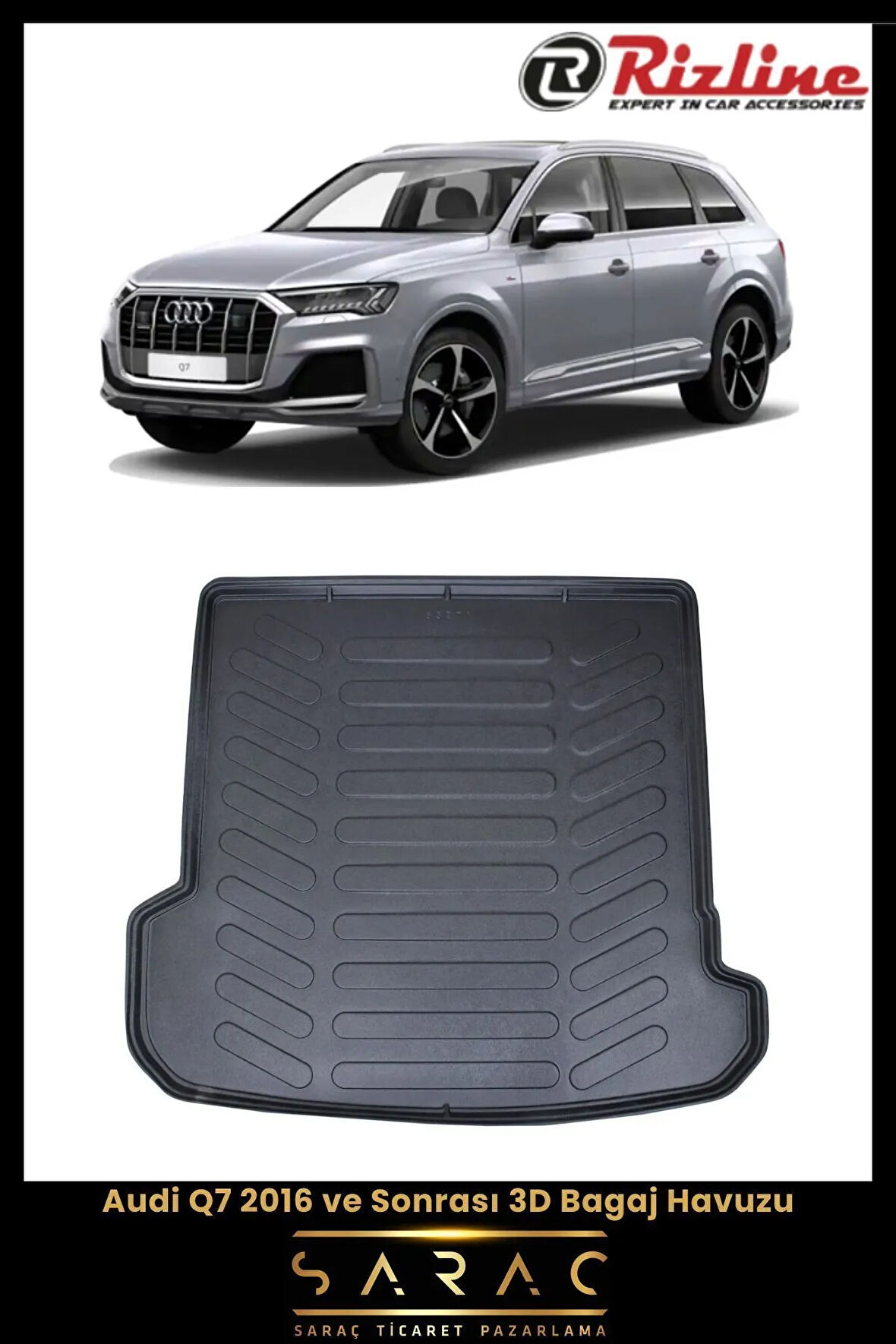 Rizline Audi Q7 2016 Model 3D Bagaj Havuzu