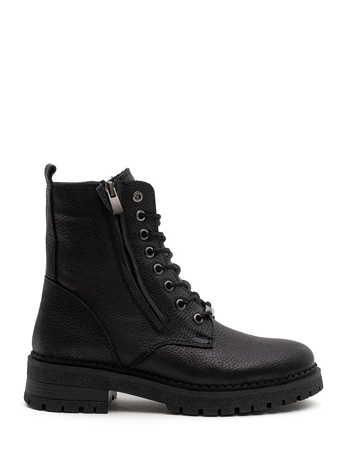 Bulldozer Deri Siyah Kadın Bot BUL-260835