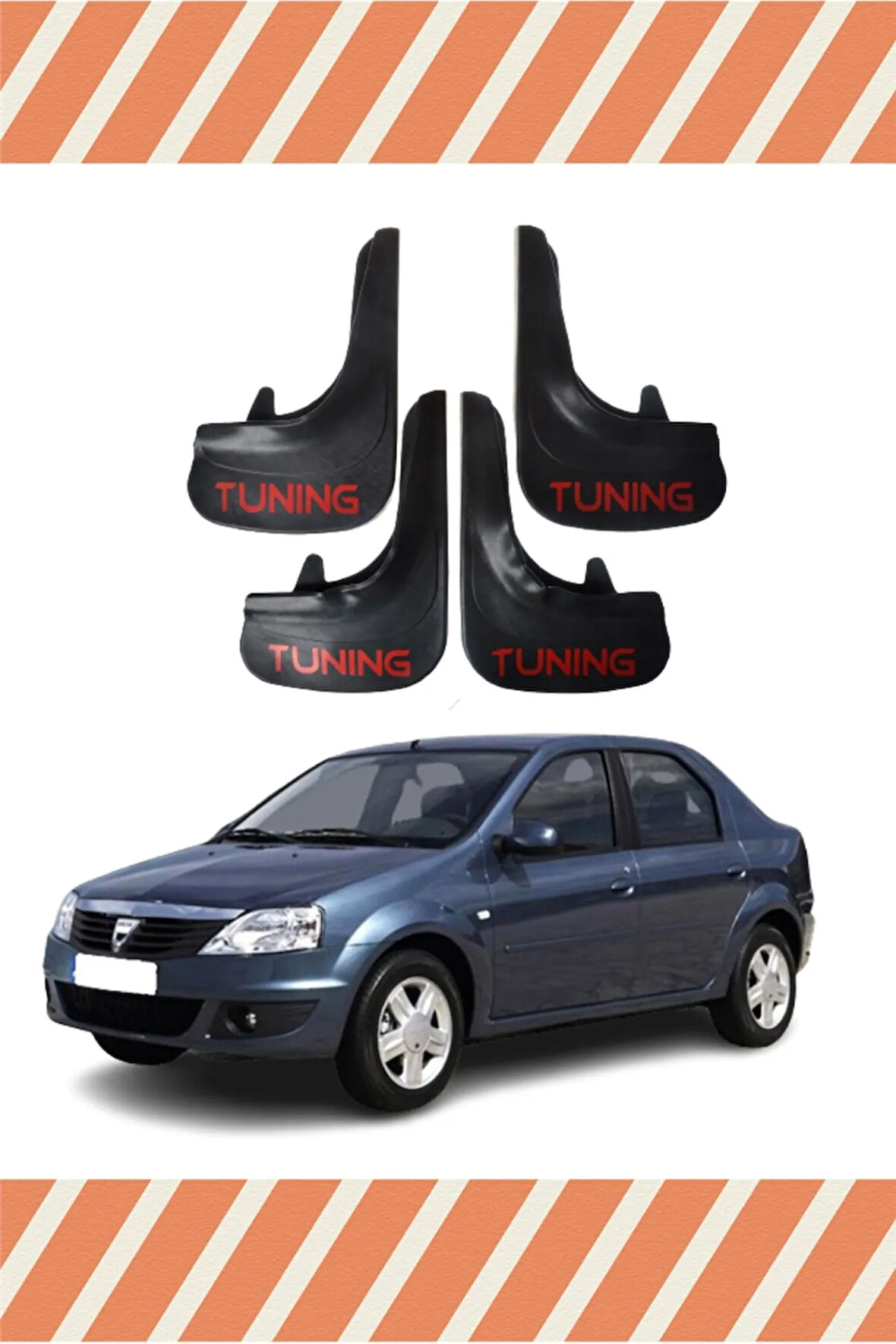 Dacia Logan SD 2006-2011 tuning yazılı 4’lü tozluk paçalık