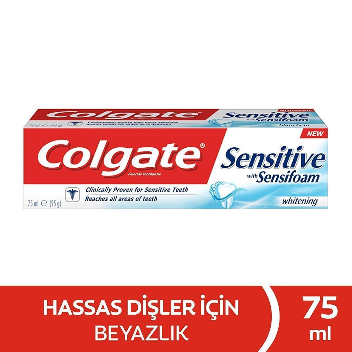 Colgate Sensitive Sensifoam Beyazlatıcı Diş Macunu 75 Ml