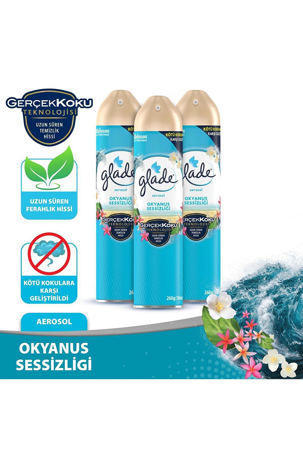 Aerosol Oda Kokusu Okyanus Sessizliği 3 'lü Set