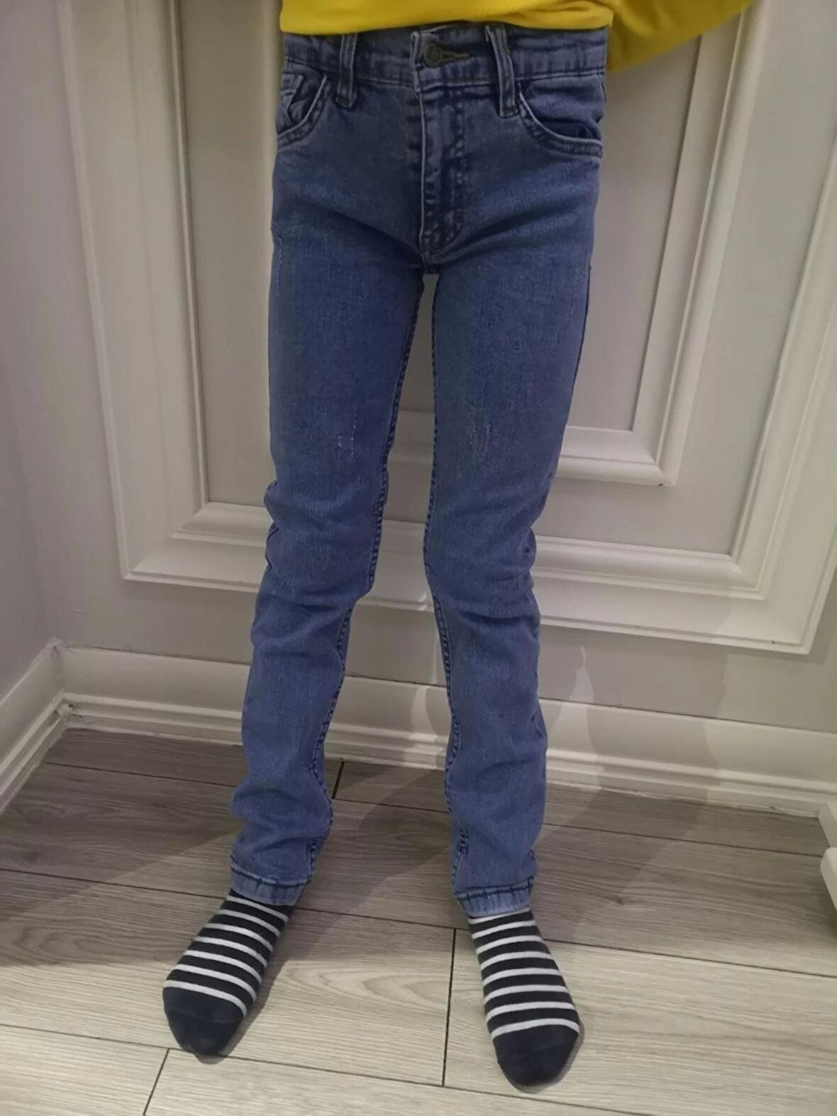 Booss Slim Fit Erkek Çocuk Denim Kot Pantolon Buz Mavi 999