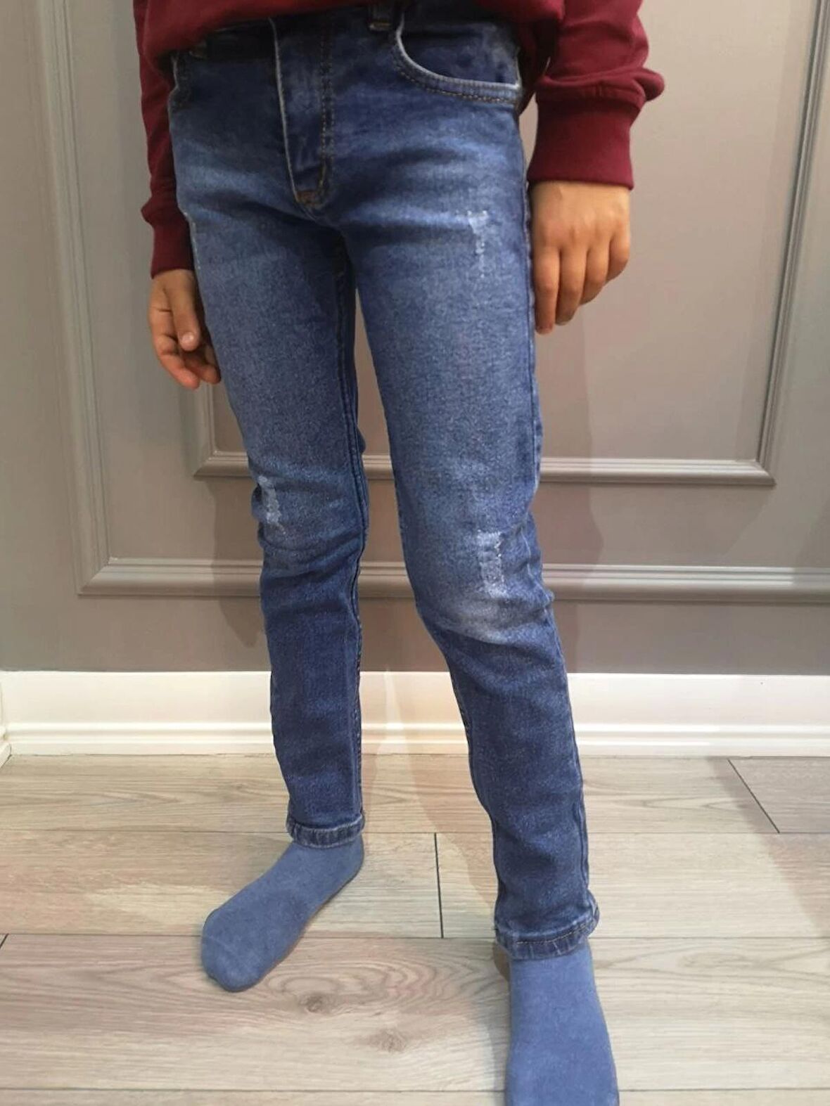 Booss Erkek Çocuk Denim Kot Pantolon Açık Mavi 2819