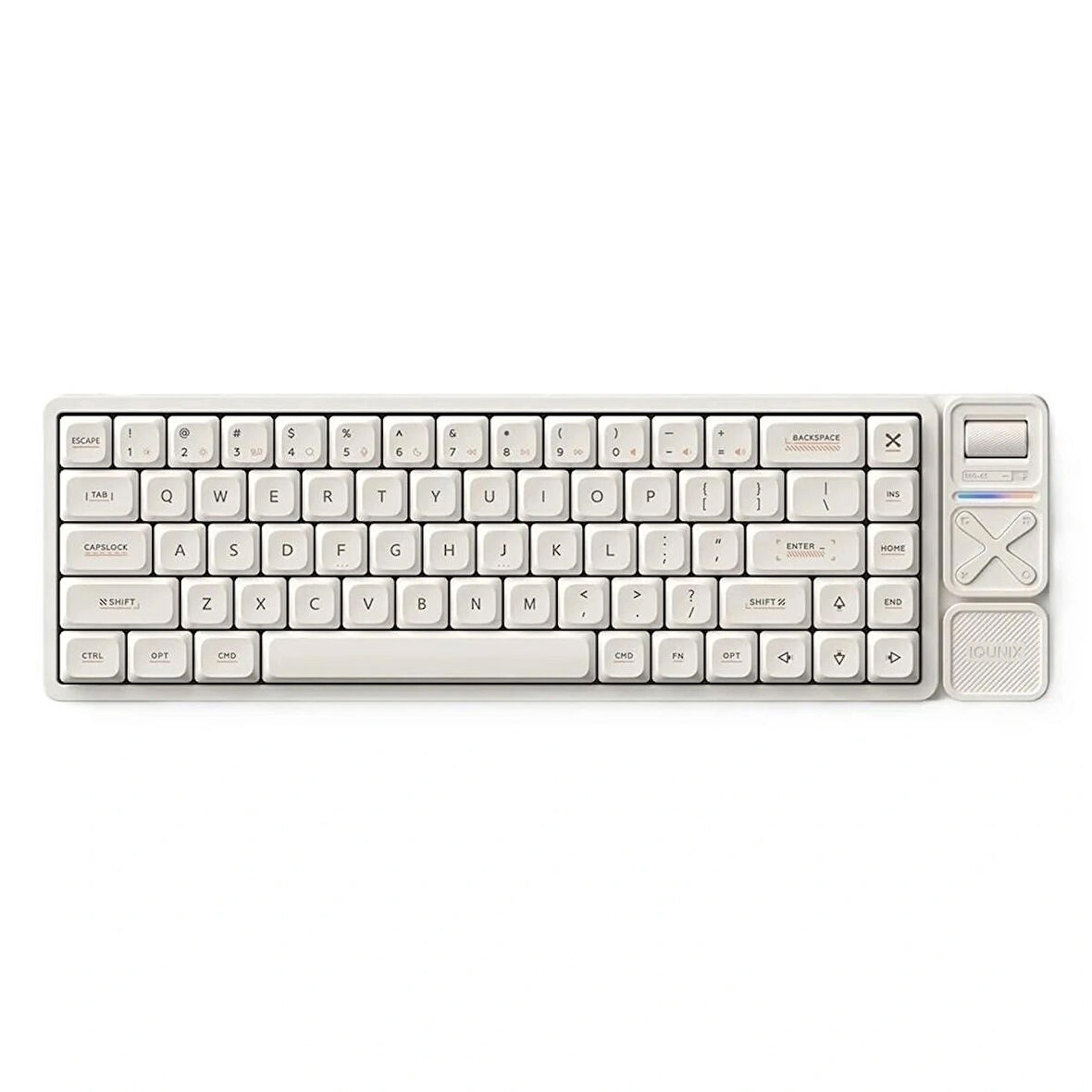 IQUNIX Magi65 Pro Ochre White RGB Kablosuz Hotswap Mekanik Gaming Klavye