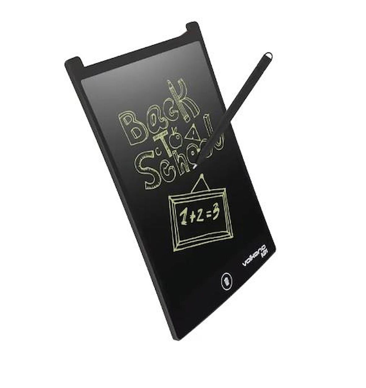 Volkano Doodle Writing Tablet Lcd 8.5 Inç Dijital Kalemli Çizim Yazı Tahtası Grafik Not Yazma Eğitim Tableti Siyah VK-850-BK