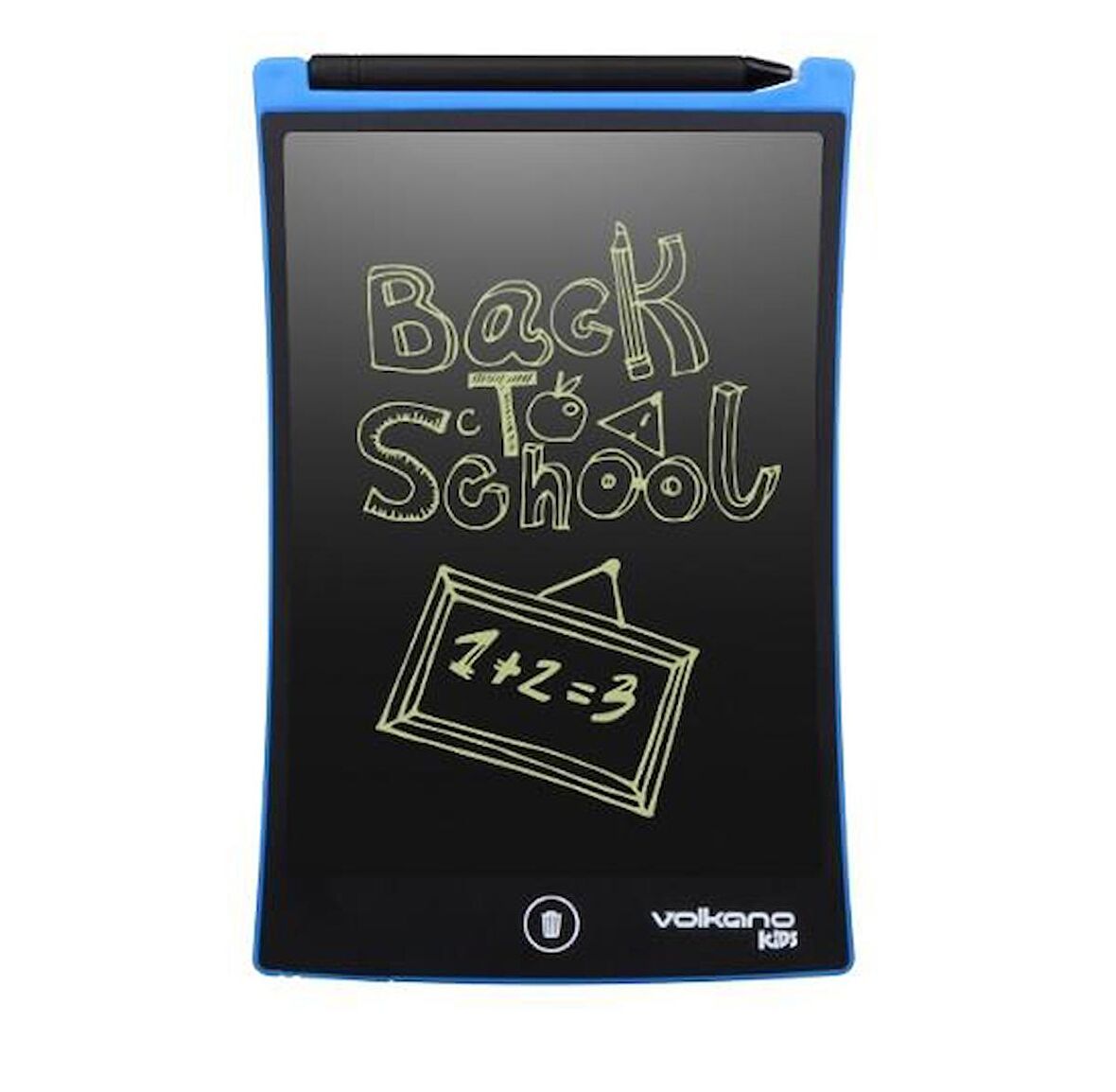 Volkano Doodle Writing Tablet Lcd 8.5 Inç Dijital Kalemli Çizim Yazı Tahtası Grafik Not Yazma Eğitim Tableti Mavi VK-850-BL