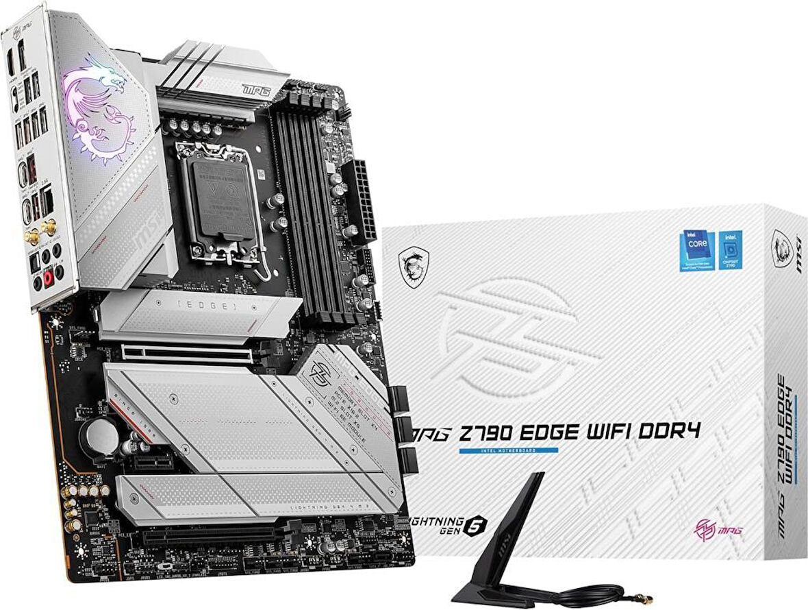 MSI Mpg Z790 Edge Wi-Fi Intel LGA1700 DDR4 ATX Anakart - TEŞHİR