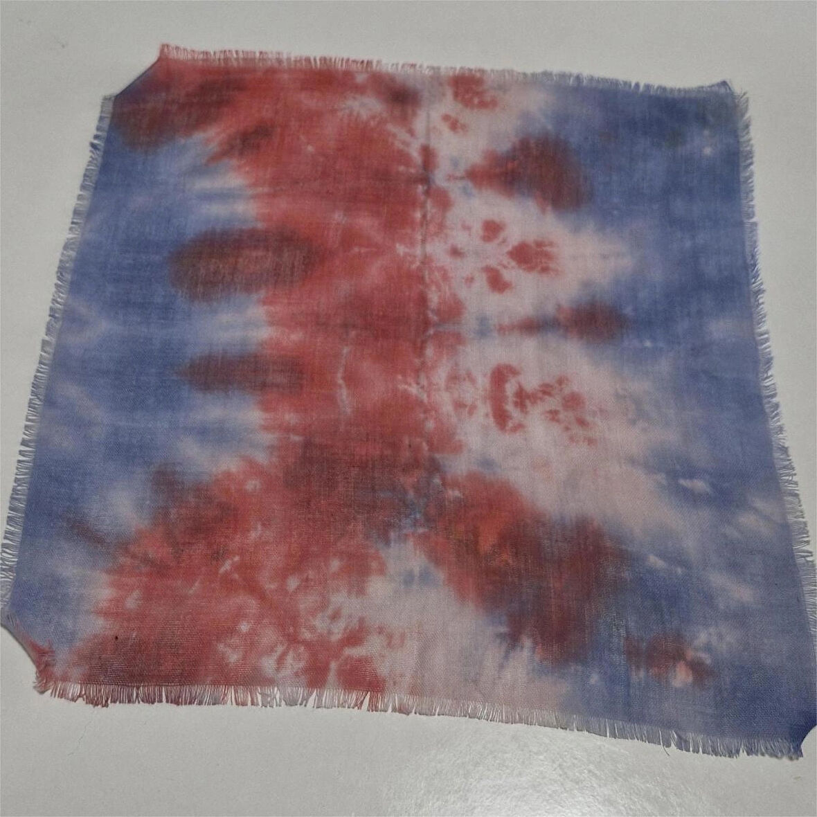 Kare Pamuklu Mendil, El Boyaması,  Batik Mendil , Moli Tasarım