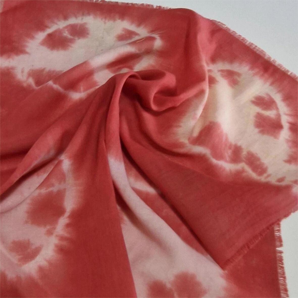 Kare Pamuklu Bandana, El Boyaması Ve Tahta Baskılı Bandana, Fular, Moli tasarım
