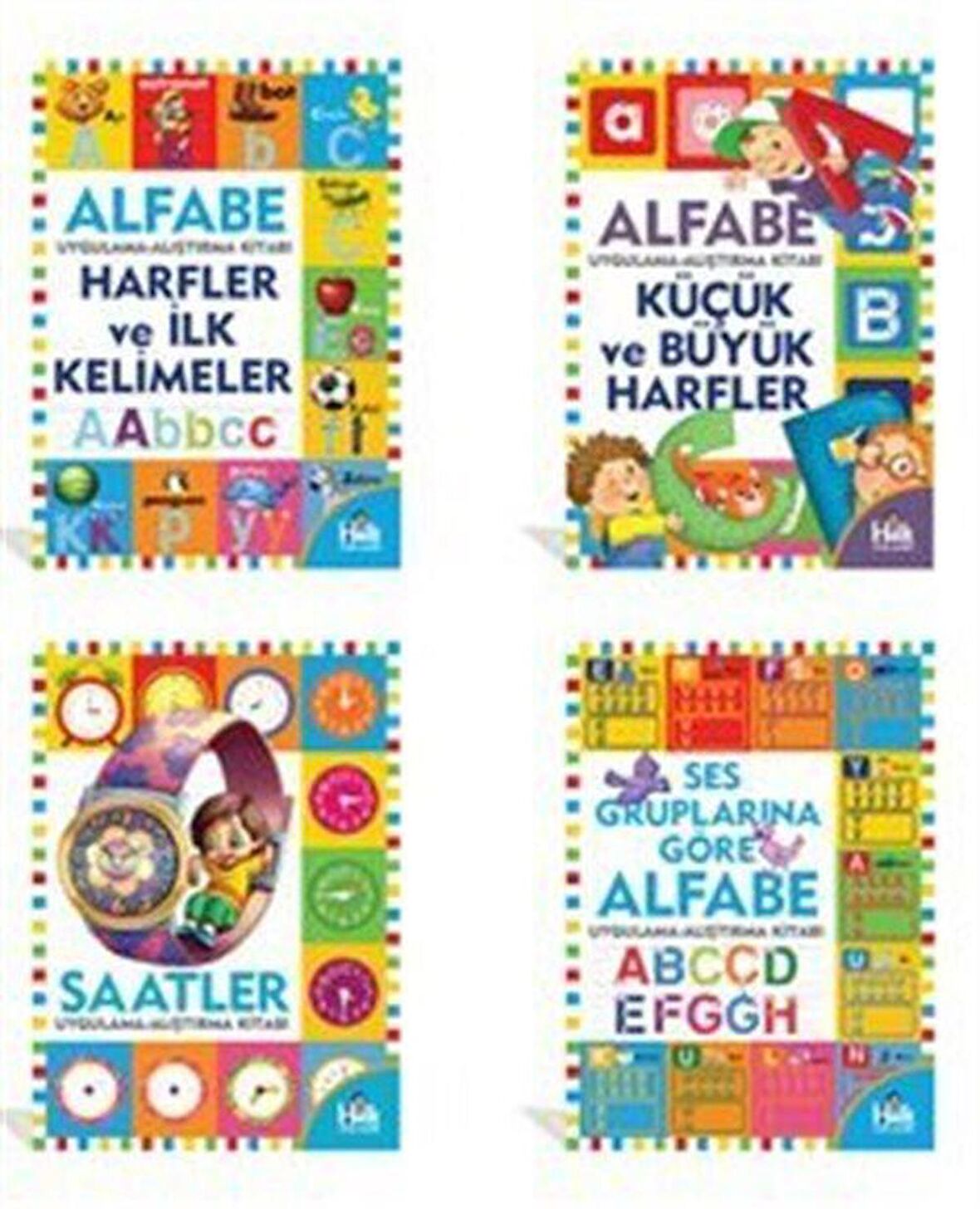 Eğlenceli Alfabe Seti (4 Kitap) / Kolektif