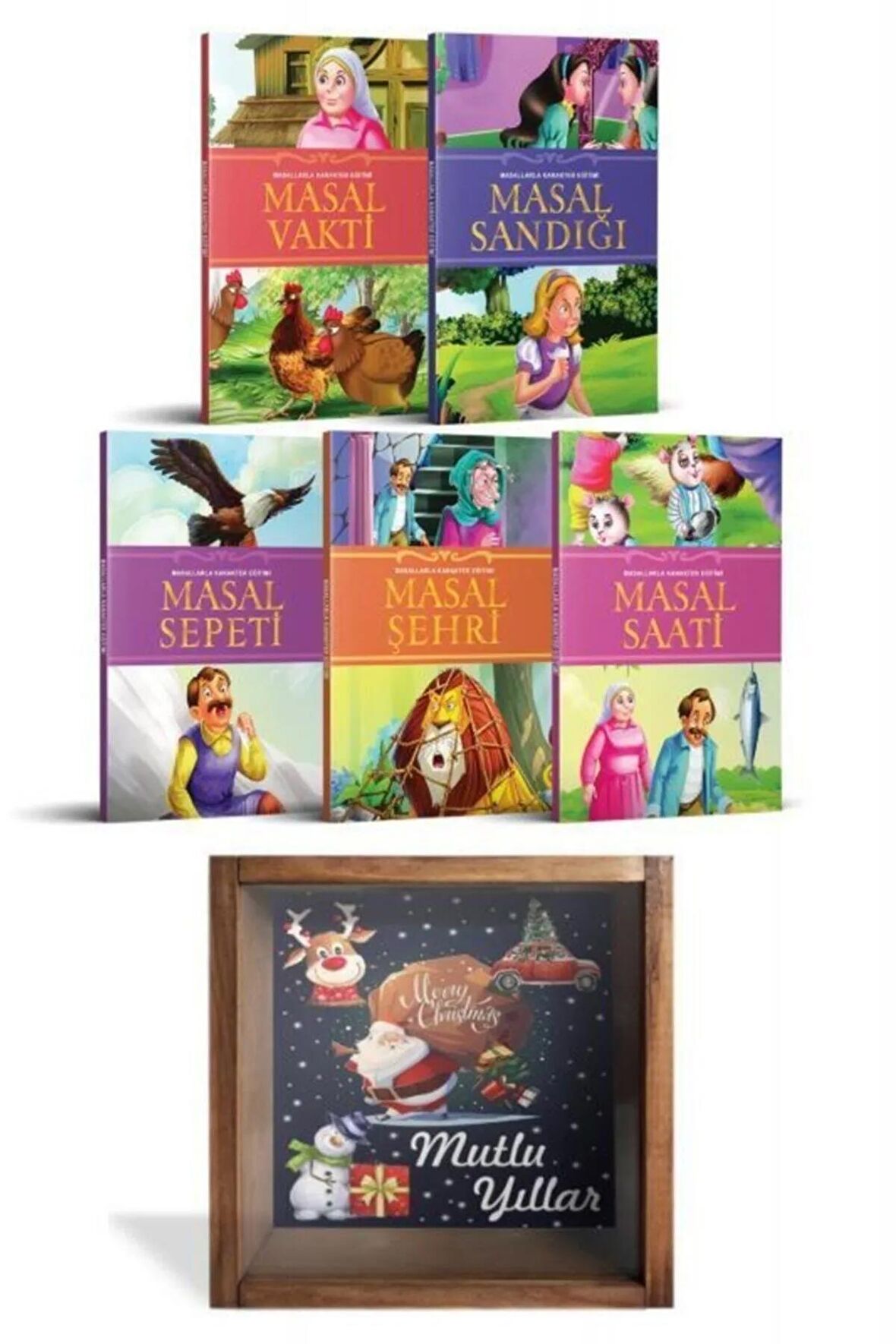 Mutlu Yıllar Seti 4 - 5 Kitap + Camlı Kumbara