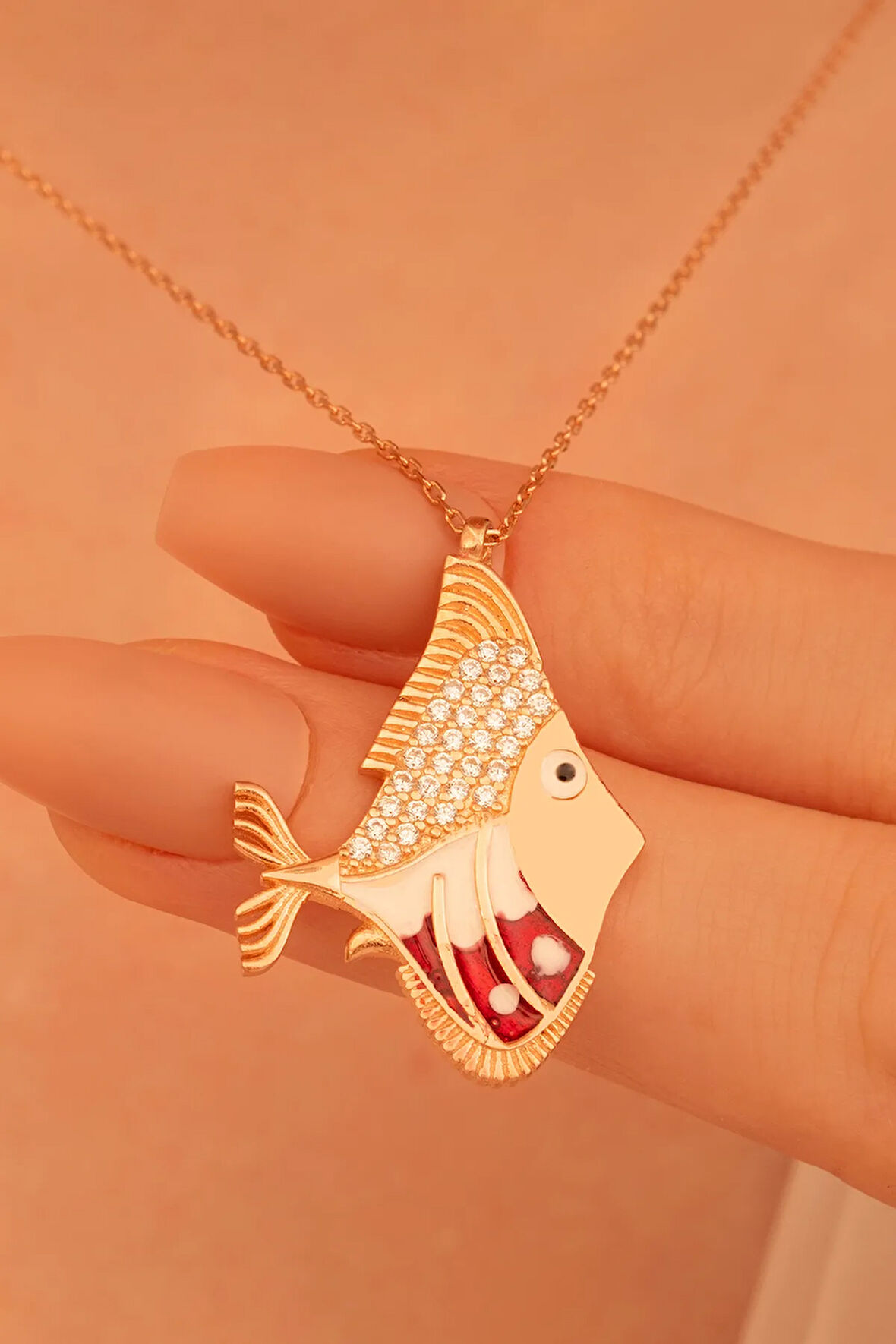 Balık Burcu Kadın Gümüş Kolye Harika Tasarım