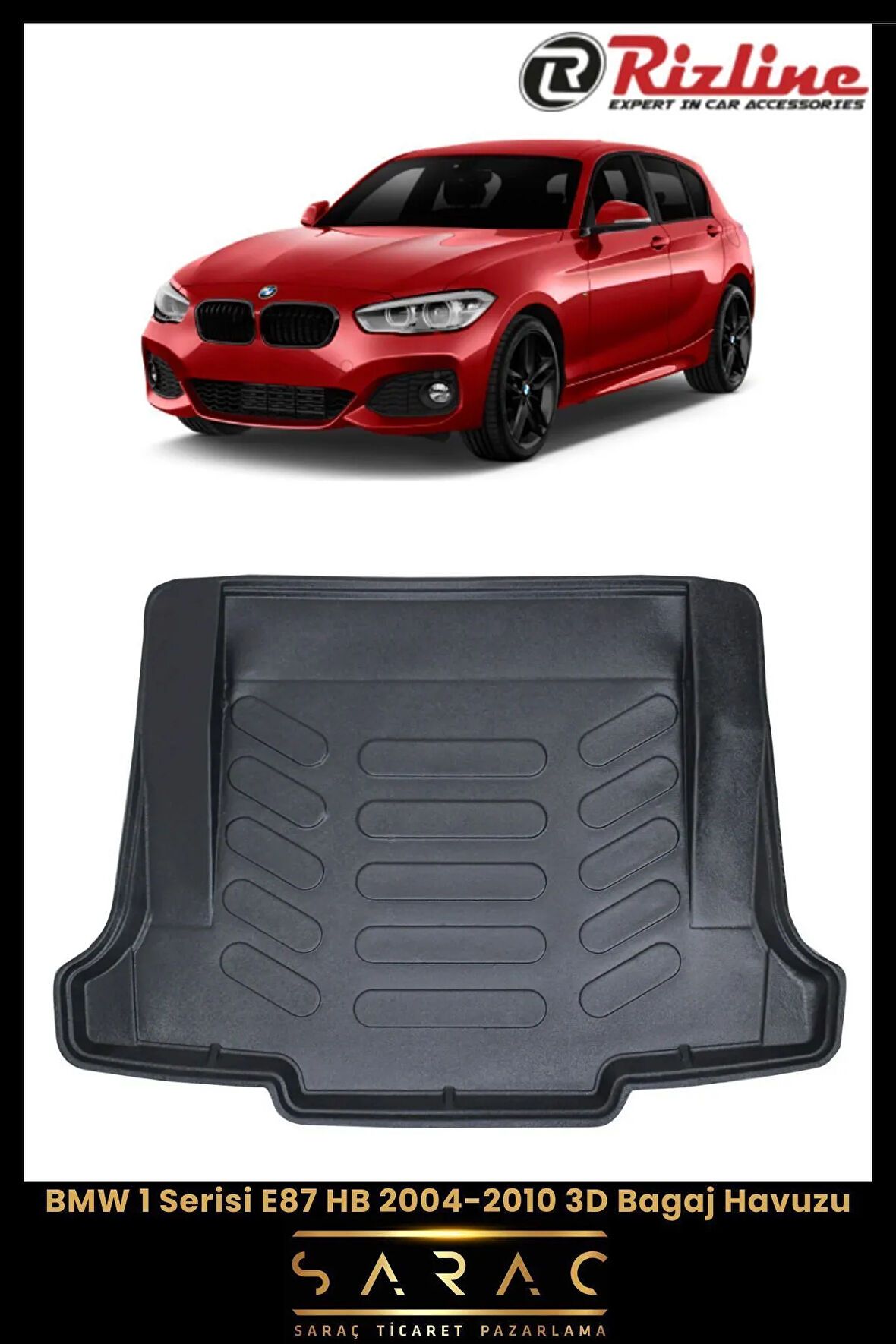 Rizline BMW 1 Serisi E87 2008 Model 3D Bagaj Havuzu