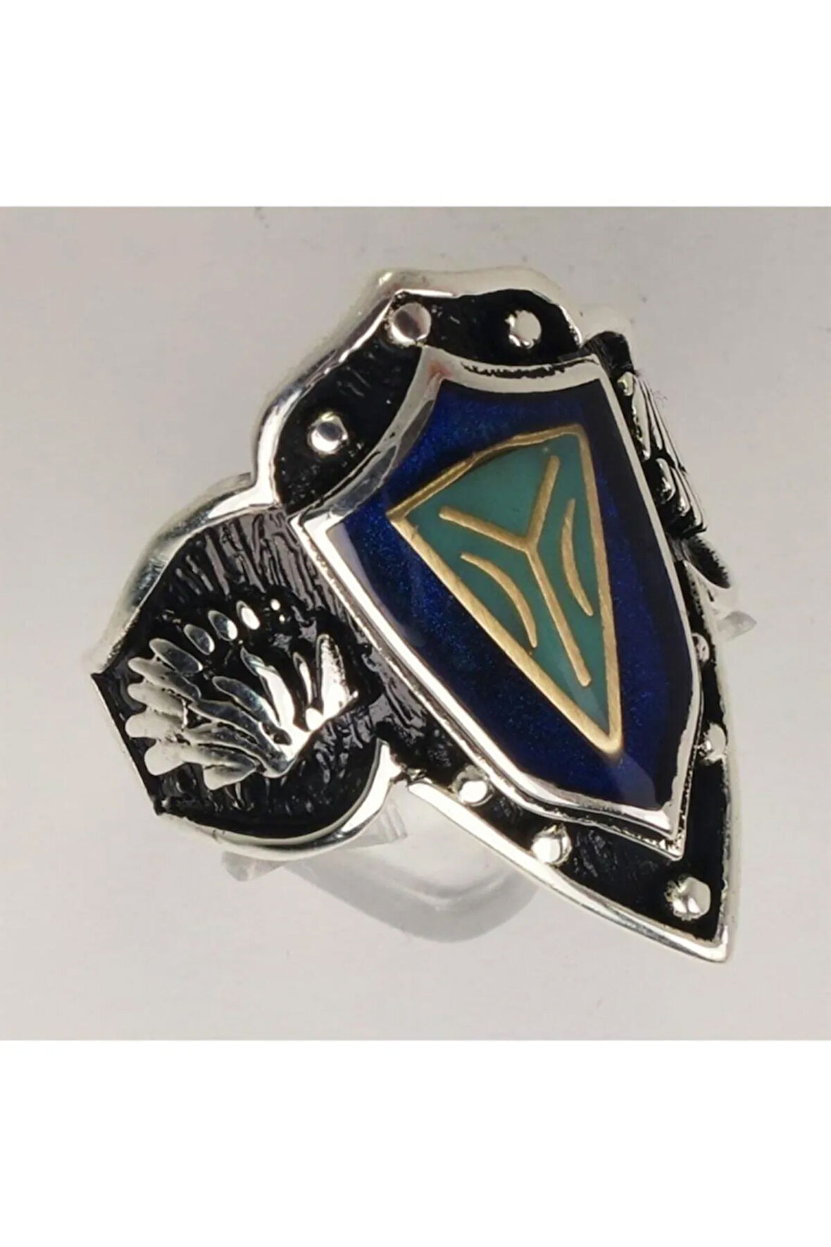 Gümüş Erkek Zihgir Başparmak Iyı Yüzük