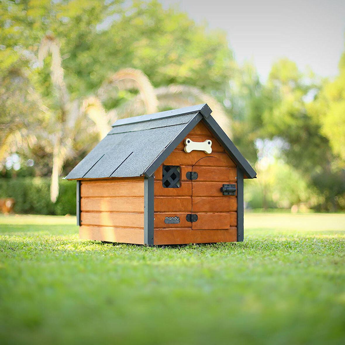 Isı yalıtımlı ahşap köpek kulübesi ''SMALL''