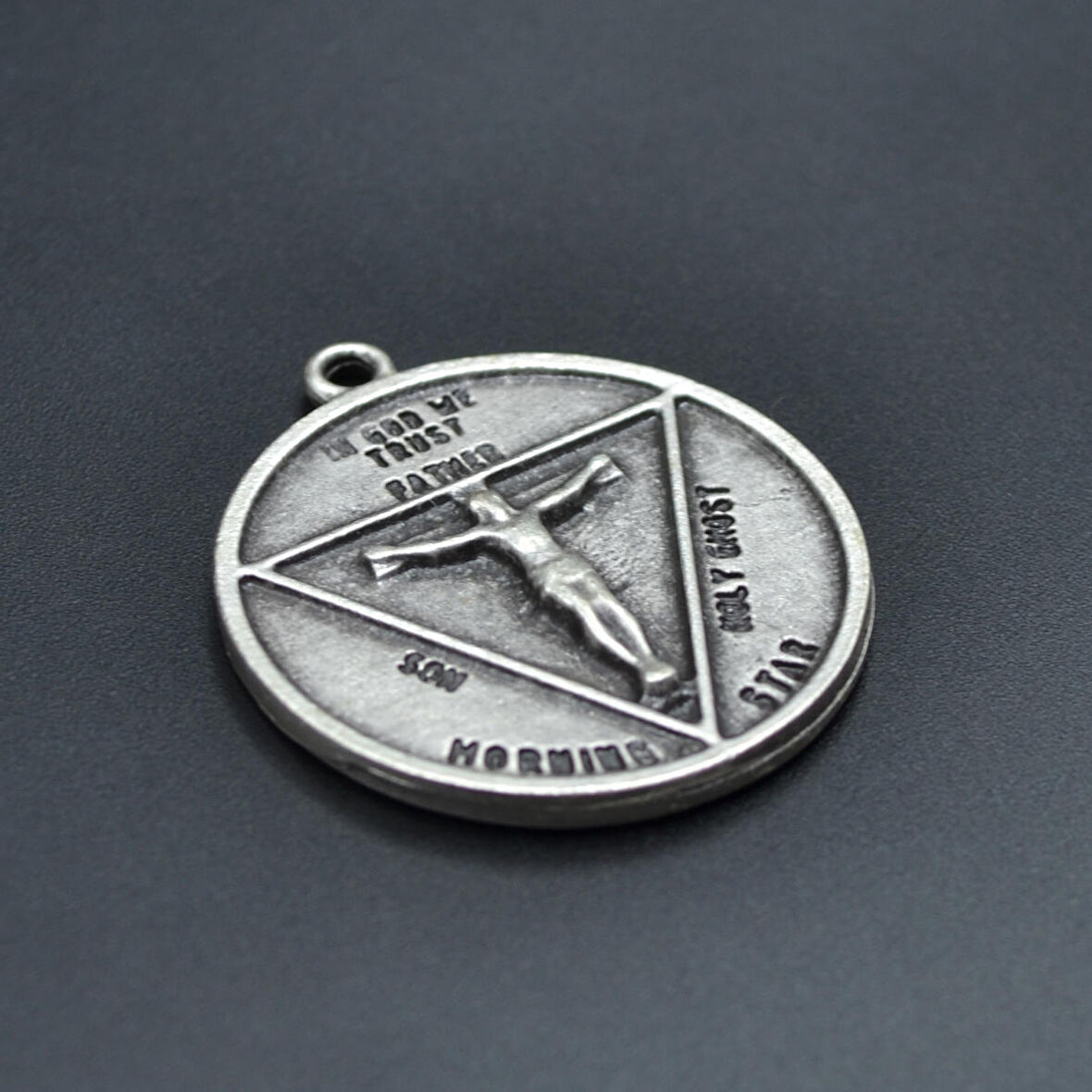 Pagan - Keçi Şeytan - Hz. İsa Kolye Ucu - Antik Gümüş Kaplama - Kod:126