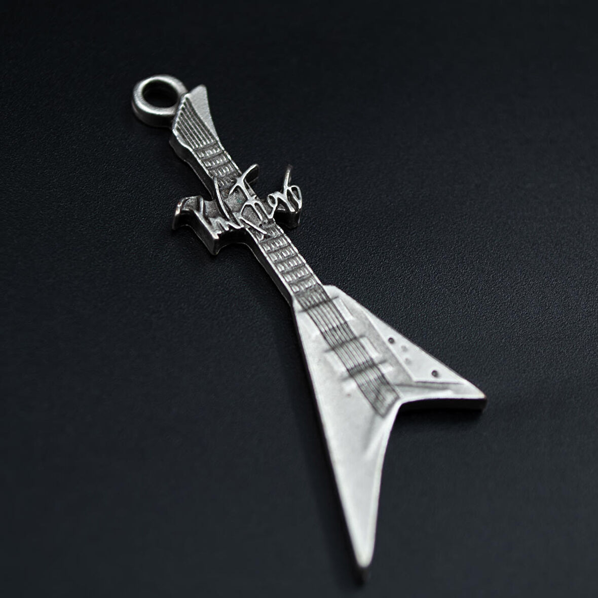 Pink Floyd Elektro Gitar Kolye Ucu - Antik Gümüş Kaplama - Kod:308