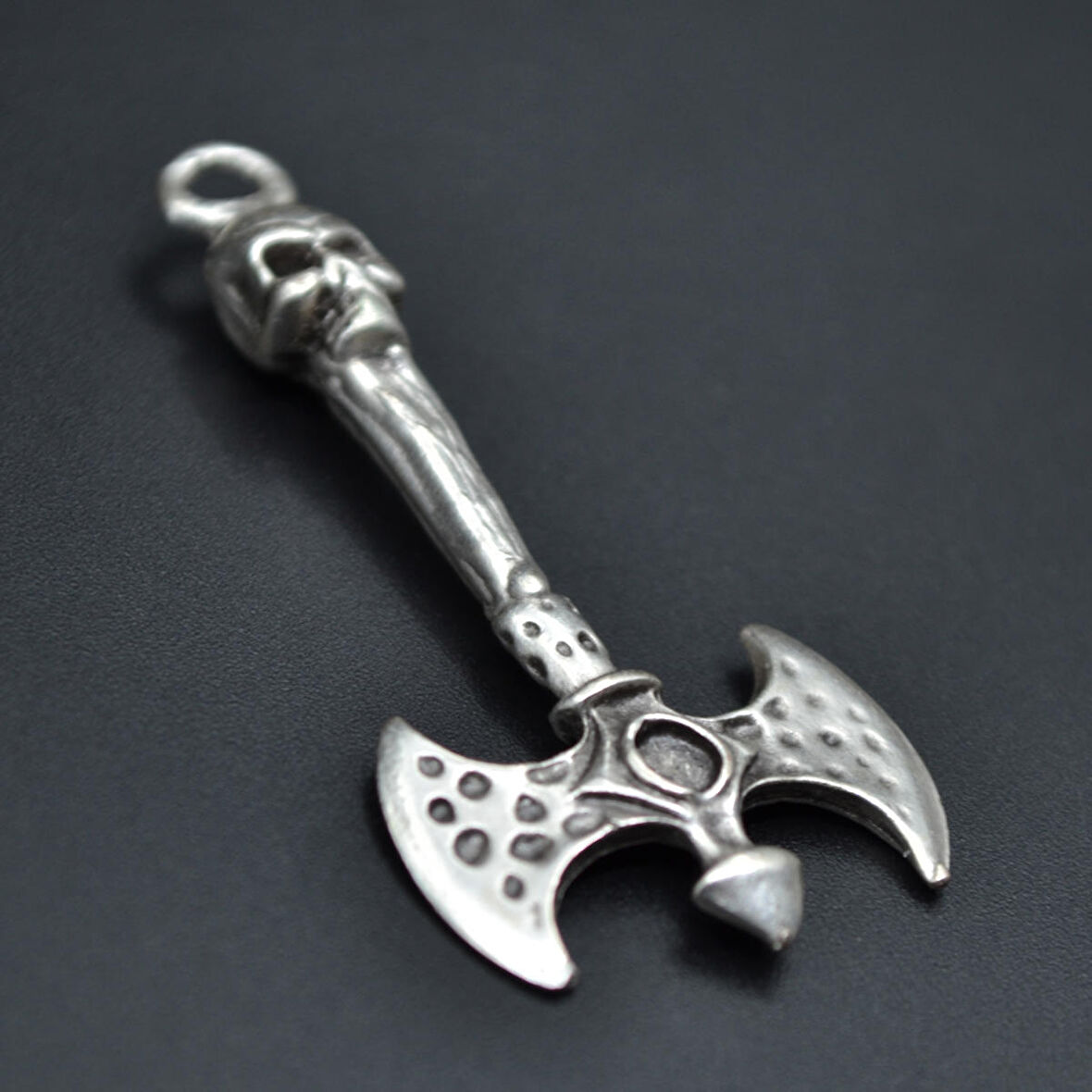 Balta Kolye Ucu - Antik Gümüş Kaplama - Kod:218