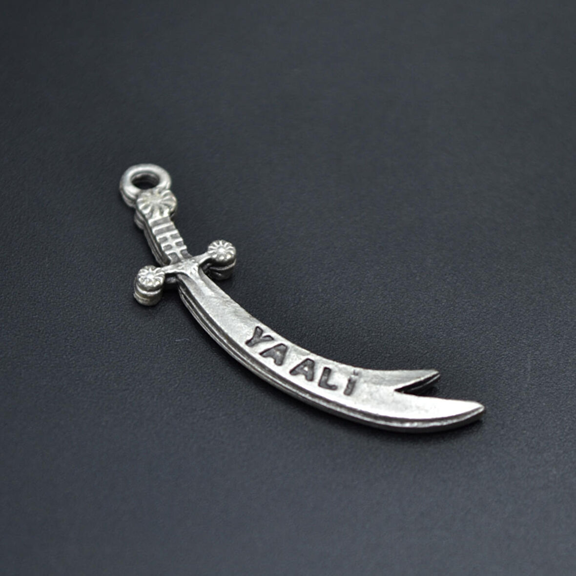 Zülfikar Kılıcı Kolye Ucu - Antik Gümüş Kaplama - Kod:150