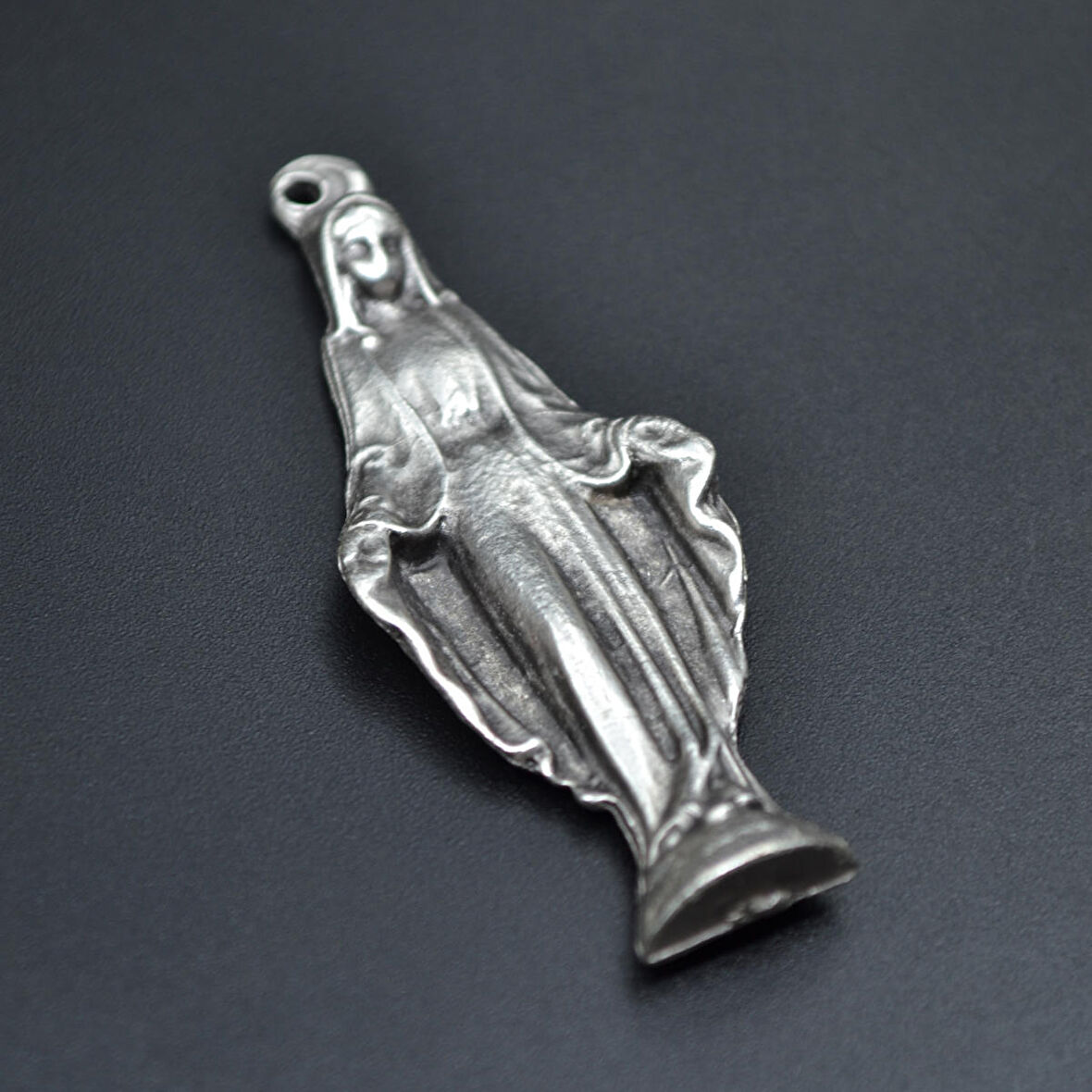 Meryem Ana Kolye Ucu - Antik Gümüş Kaplama - Kod:152