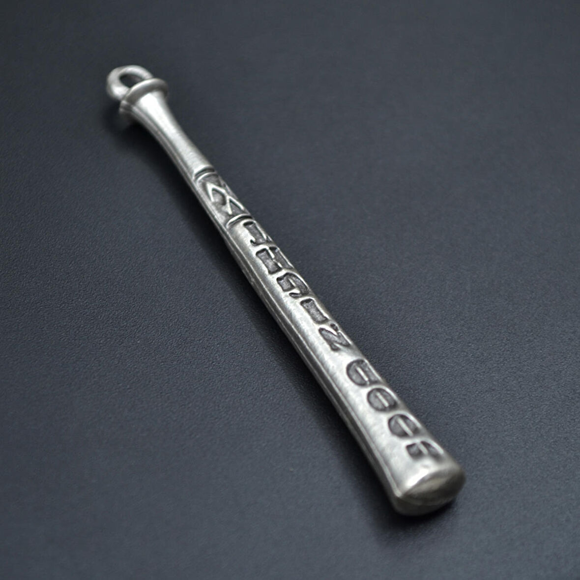 Beyzbol Sopası Kolye Ucu - Antik Gümüş Kaplama - Kod:167