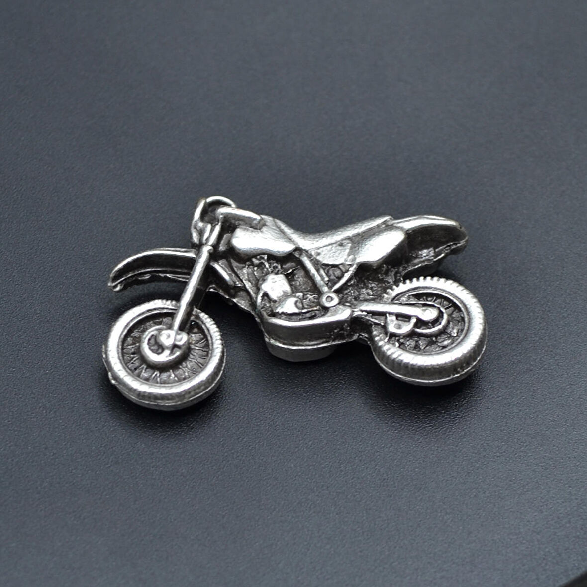 Cross Motor Kolye Ucu - Antik Gümüş Kaplama - Kod:147