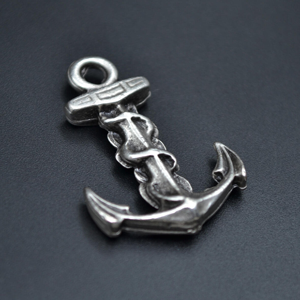 Çapa Kolye Ucu - Antik Gümüş Kaplama - Kod:226