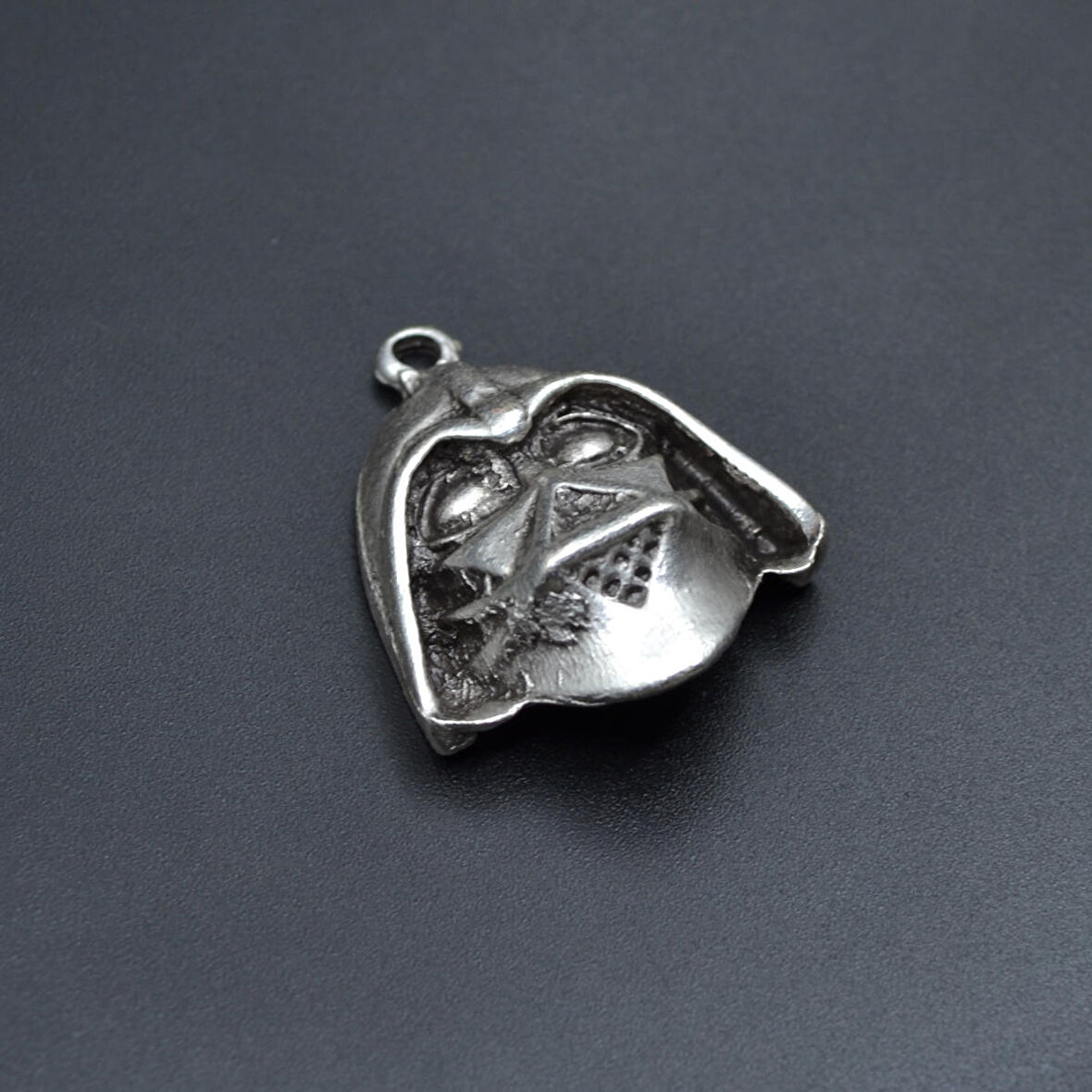 Star Wars - Darth Vader Kolye Ucu - Antik Gümüş Kaplama - Kod:97