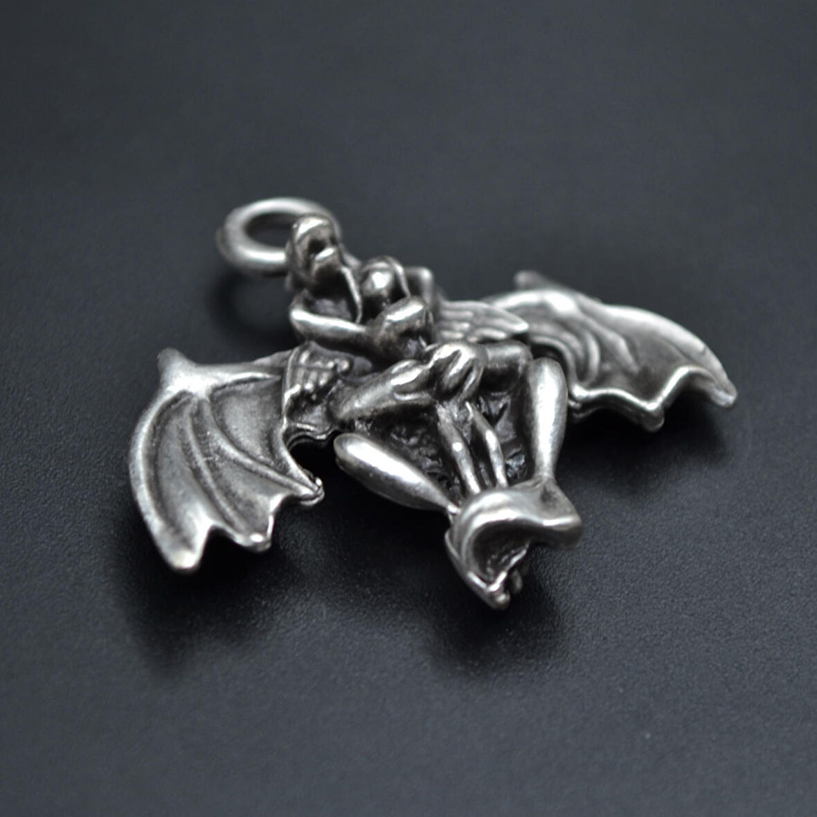 Ejderha Kolye Ucu - Antik Gümüş Kaplama - Kod:199