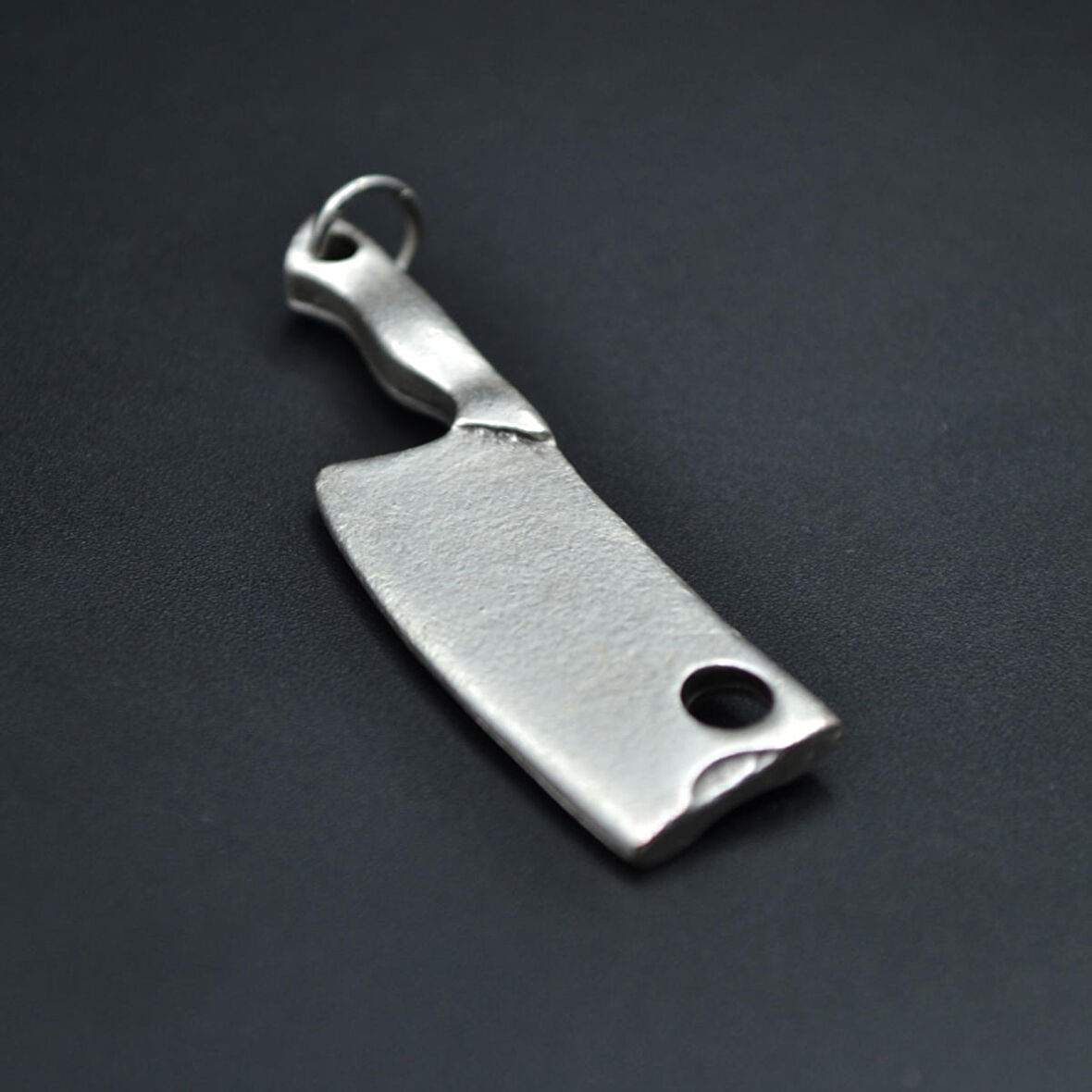 Satır - Gastronomi Kolye Ucu - Antik Gümüş Kaplama - Kod:5