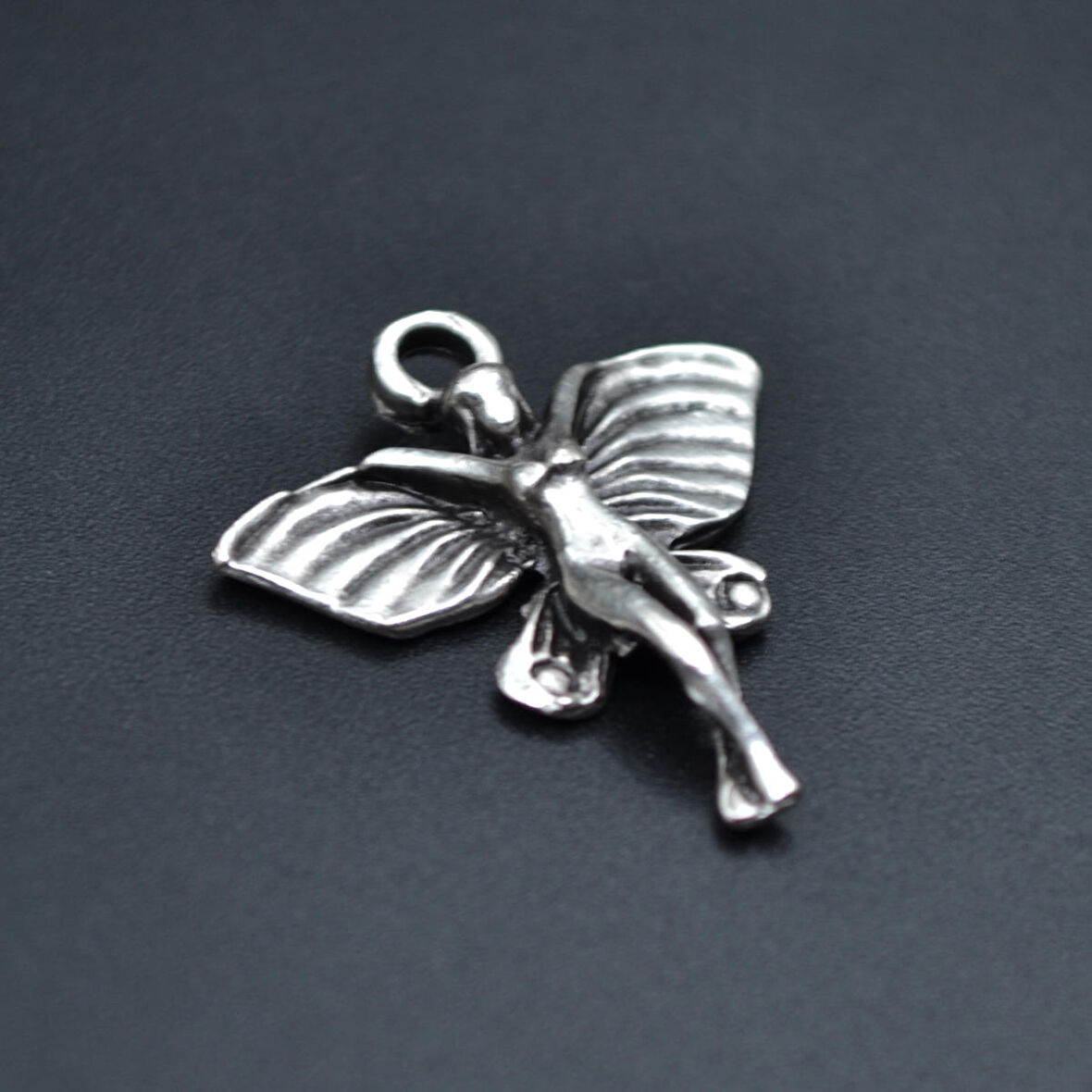 Peri Kızı Kolye Ucu - Antik Gümüş Kaplama - Kod:246