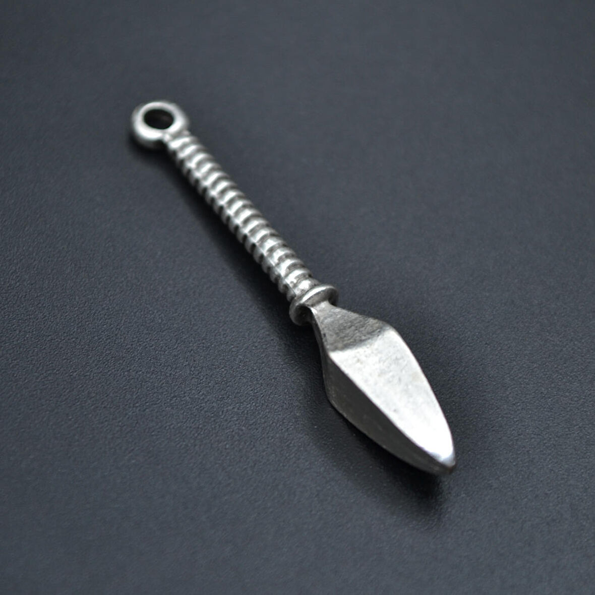 Mızrak Ucu Kolye Ucu - Antik Gümüş Kaplama - Kod:60