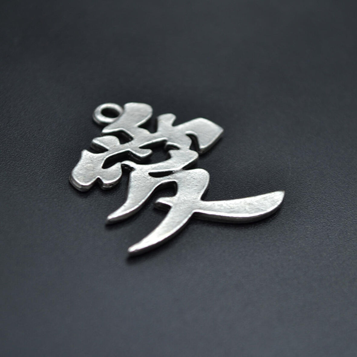 Çin Aşk Sembolü Kolye Ucu - Antik Gümüş Kaplama - Kod:273