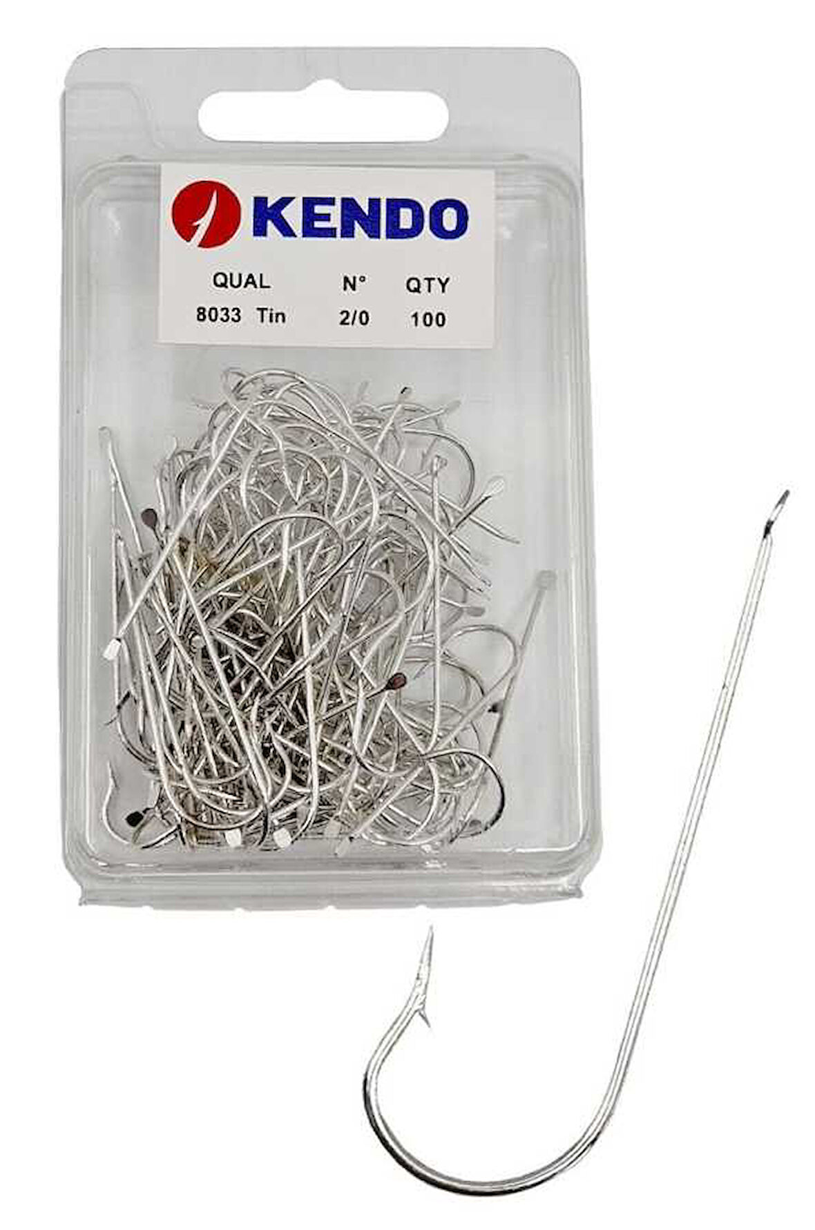 Kendo 8033 Tin 2/0 100 Adet Olta İğnesi