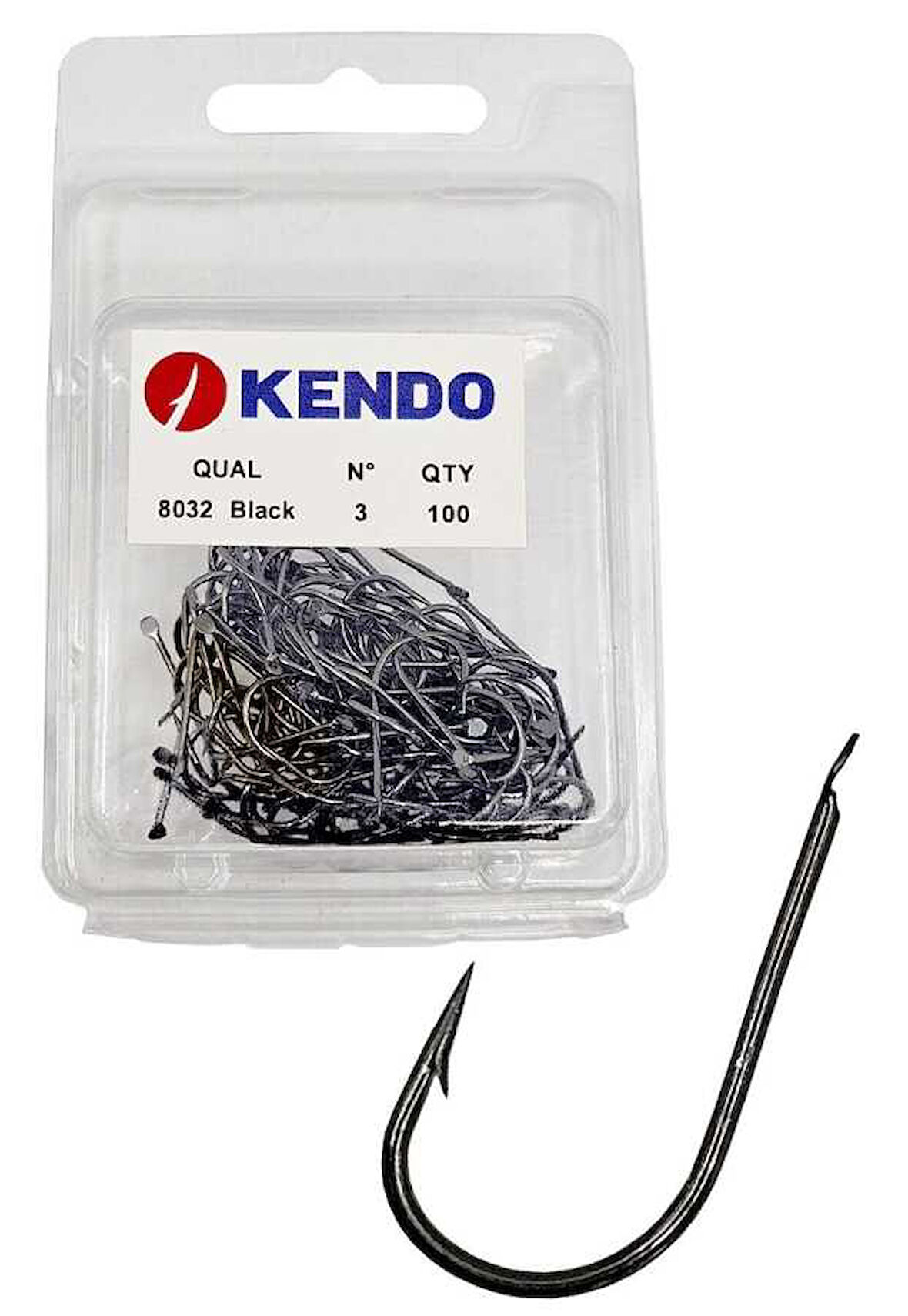 Kendo 8032 Black Nickle 3 100 Adet Olta İğnesi