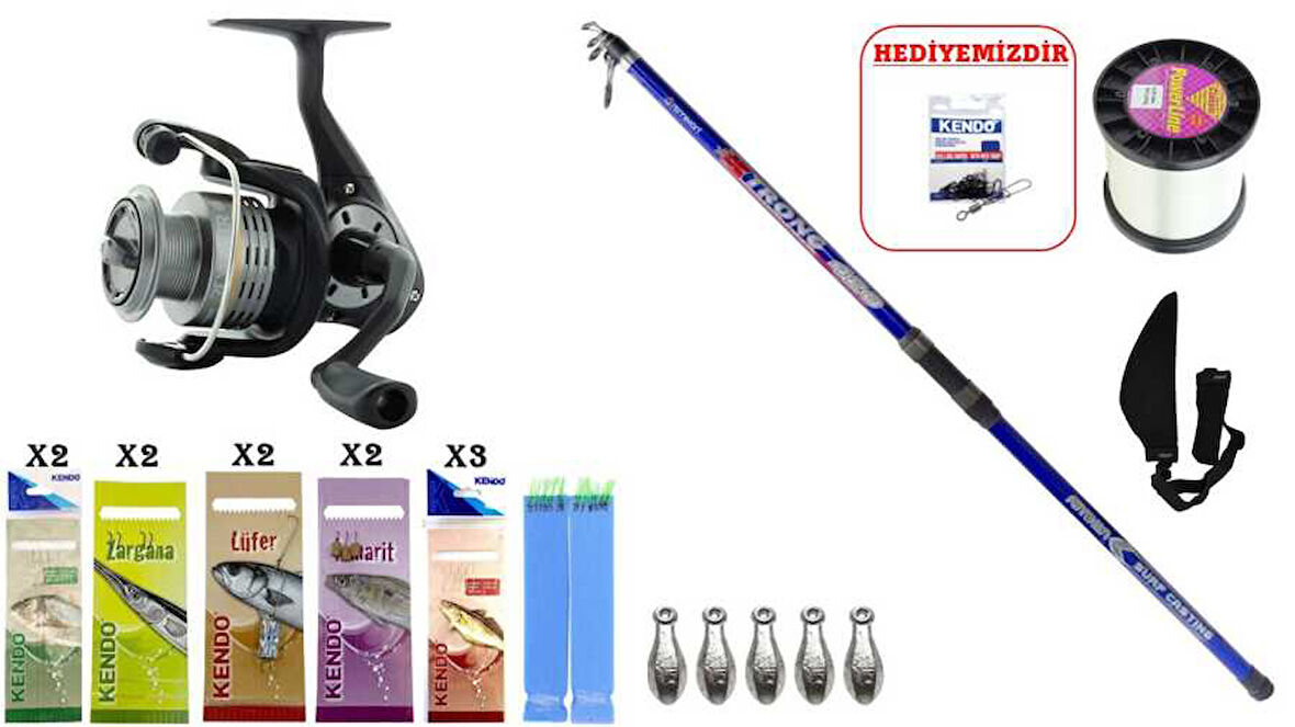 Remixon Strong 4.20m 100-250gr & Okuma Revenger-65 SURF SETİ