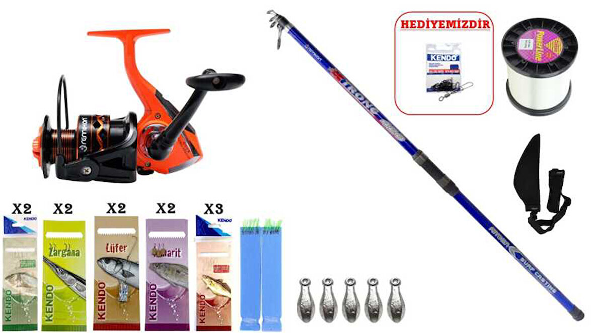  Remixon Strong 4.20m 100-250gr & Remixon New Modern Times 6000 Turuncu SURF SETİ
