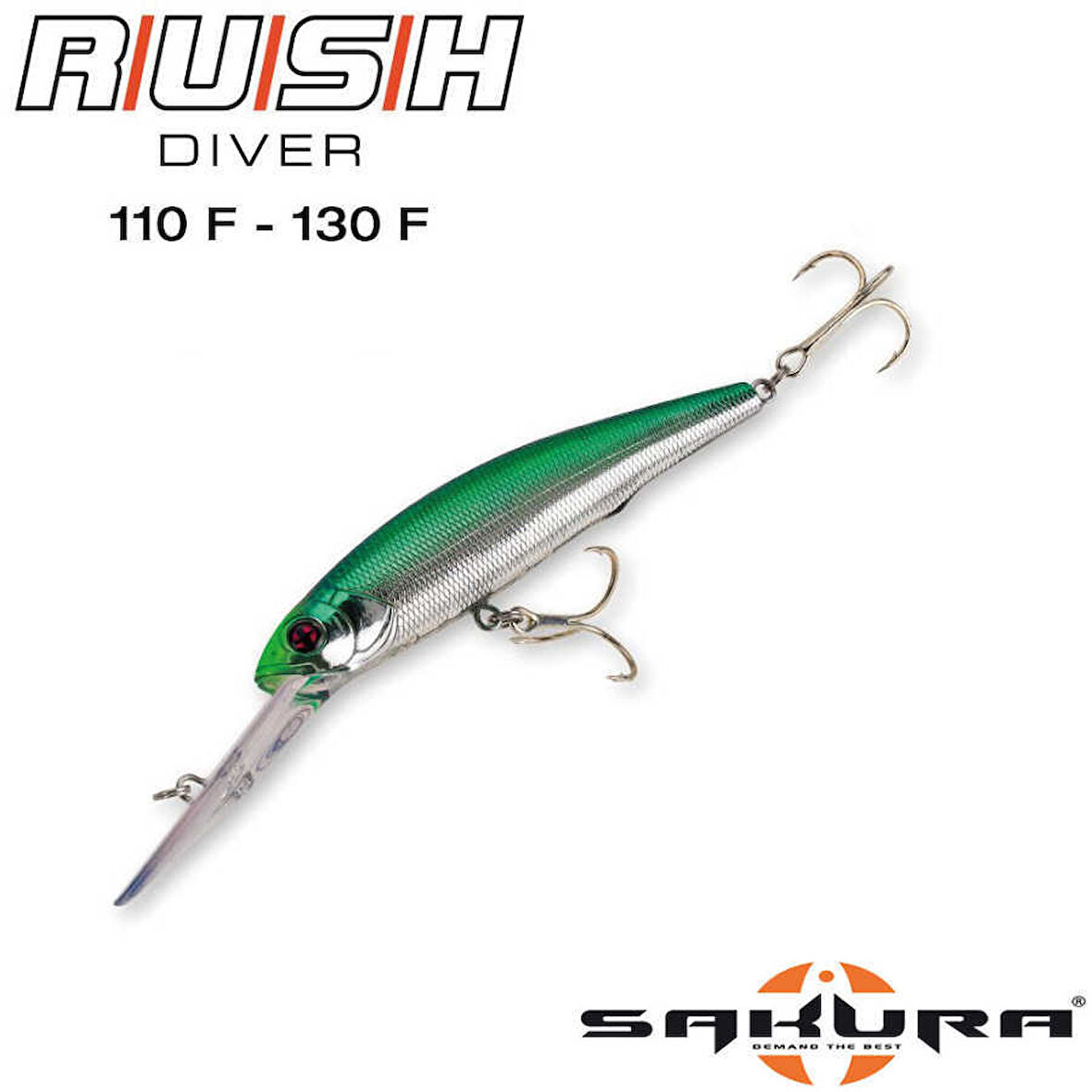 Sakura Rush Diver Longbill Minnow Floating Sahte Balığı P06-130MM