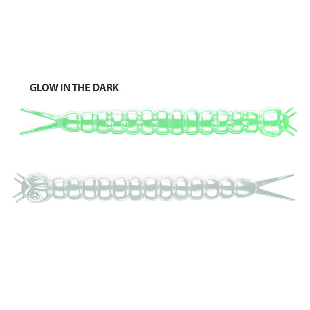 Libra Lures Slight Worm Garlic Suni Yem 000 - GLOW UV GREEN-38MM