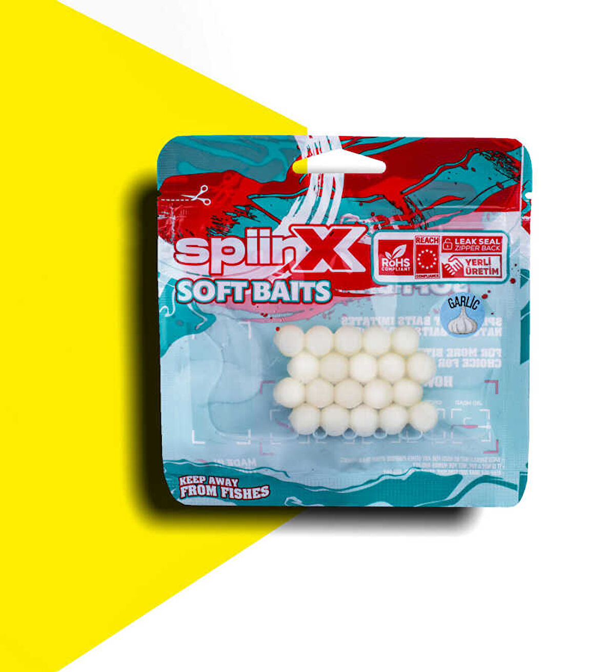 SPIINX BALIK YUMURTASI 10MM 20P SARIMSAK GLOW PEARL WHITE