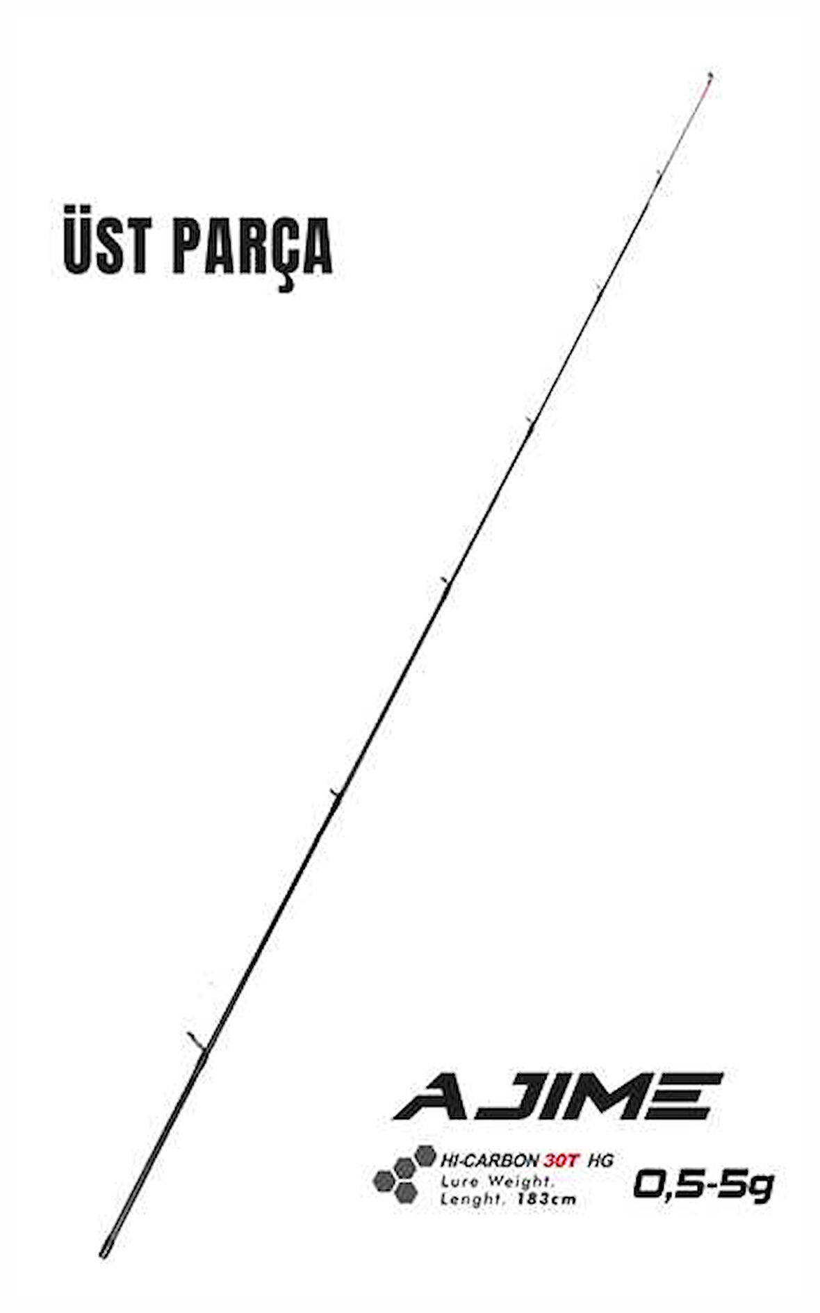 Fujin Ajime 183cm 05-5gr LRF Kamışı #1 Üst Parça