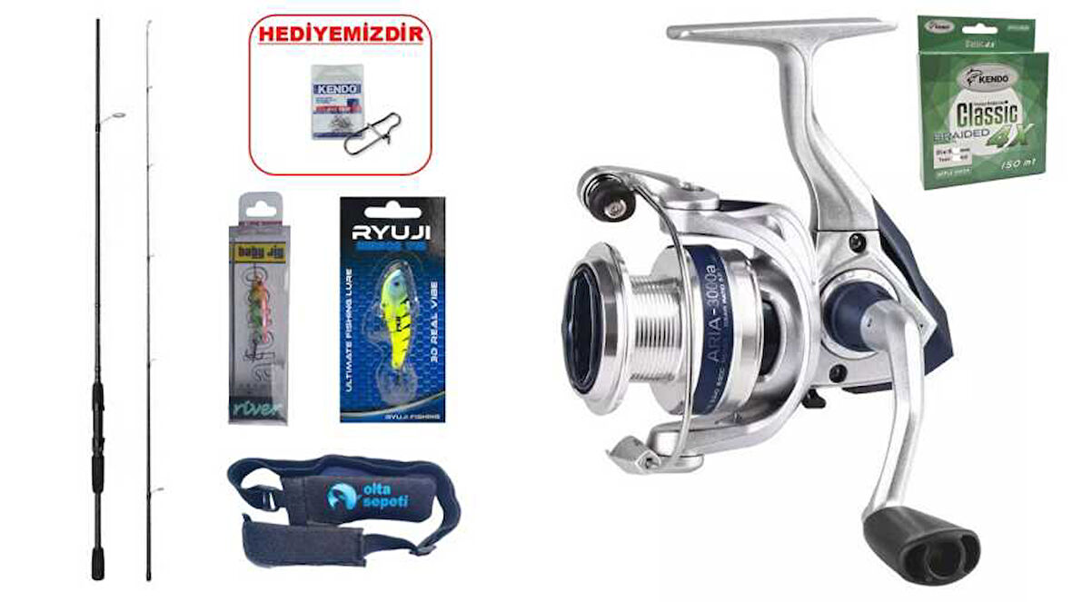 Okuma Wave Power 213 cm 0-8 gr & Okuma Arıa 1000A LRF SETİ