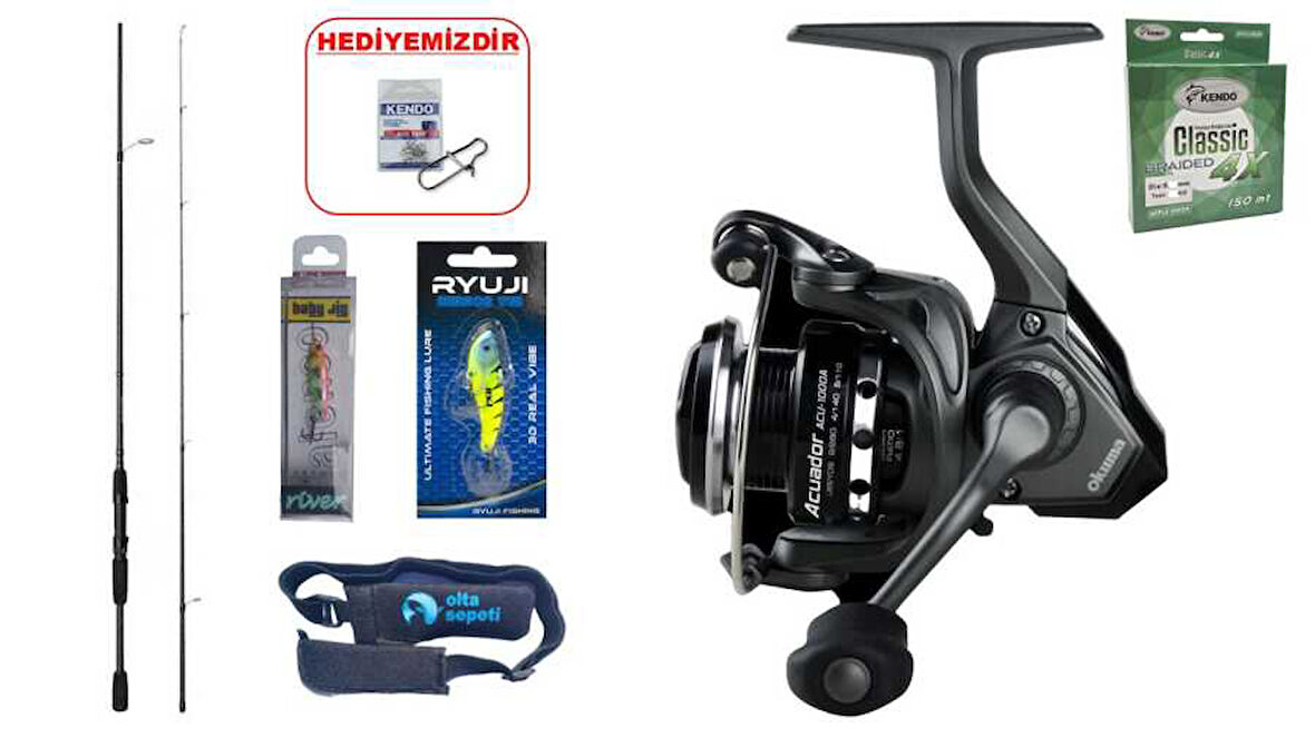 Okuma Wave Power 213 cm 0-8 gr & Okuma Acuador 1000A LRF SETİ