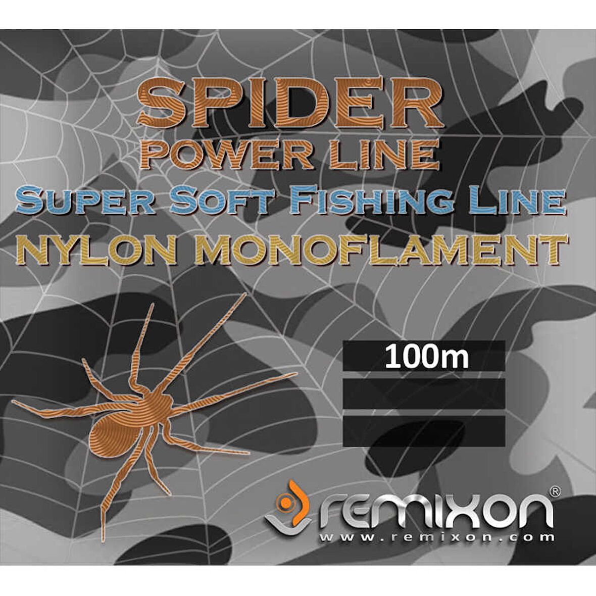 Remixon Spider Serisi 100m Poşet Monofilament Misina Standart-0,45